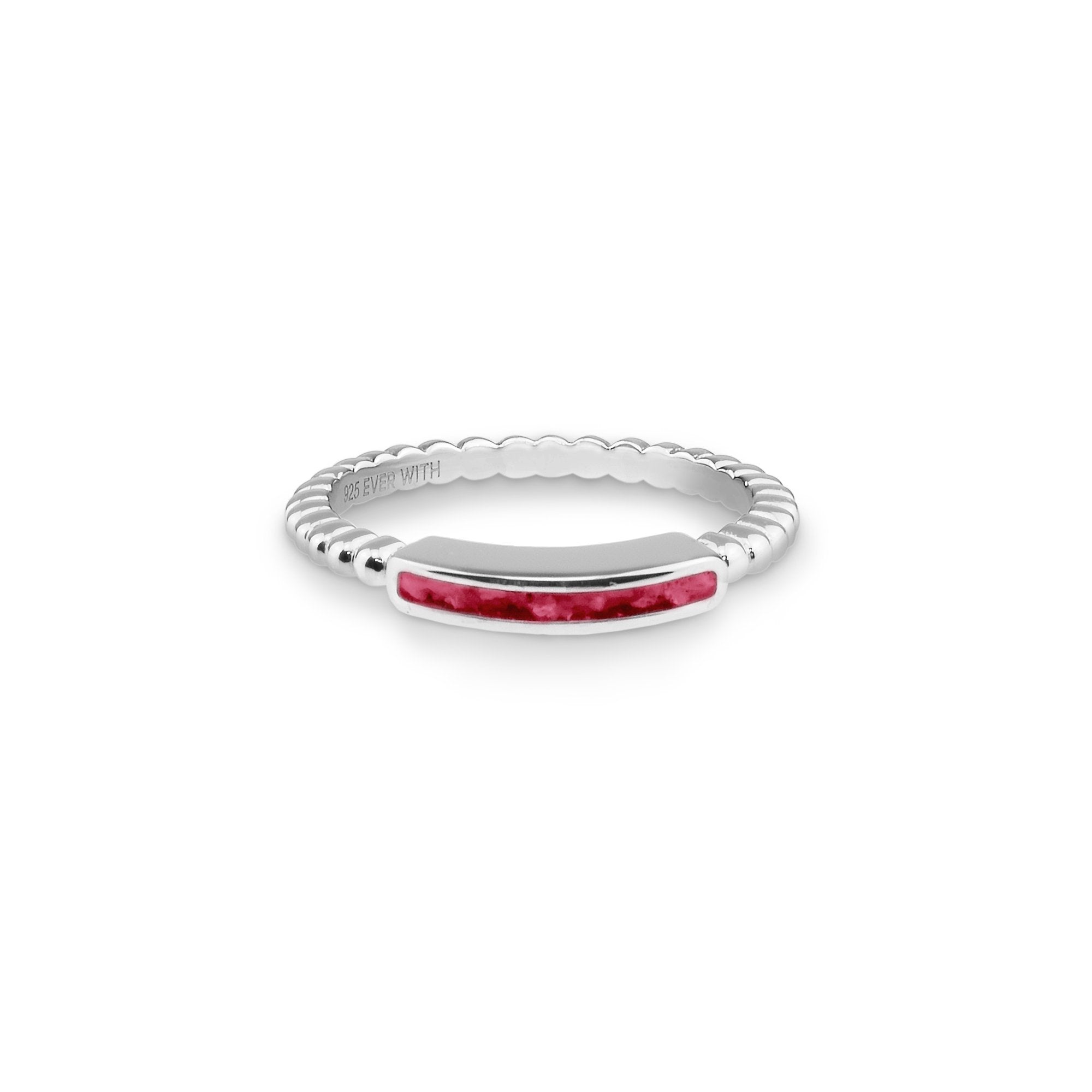 EverWith Ladies Channel Bubble Band Memorial Ashes Ring - EverWith Memorial Jewellery - Trade