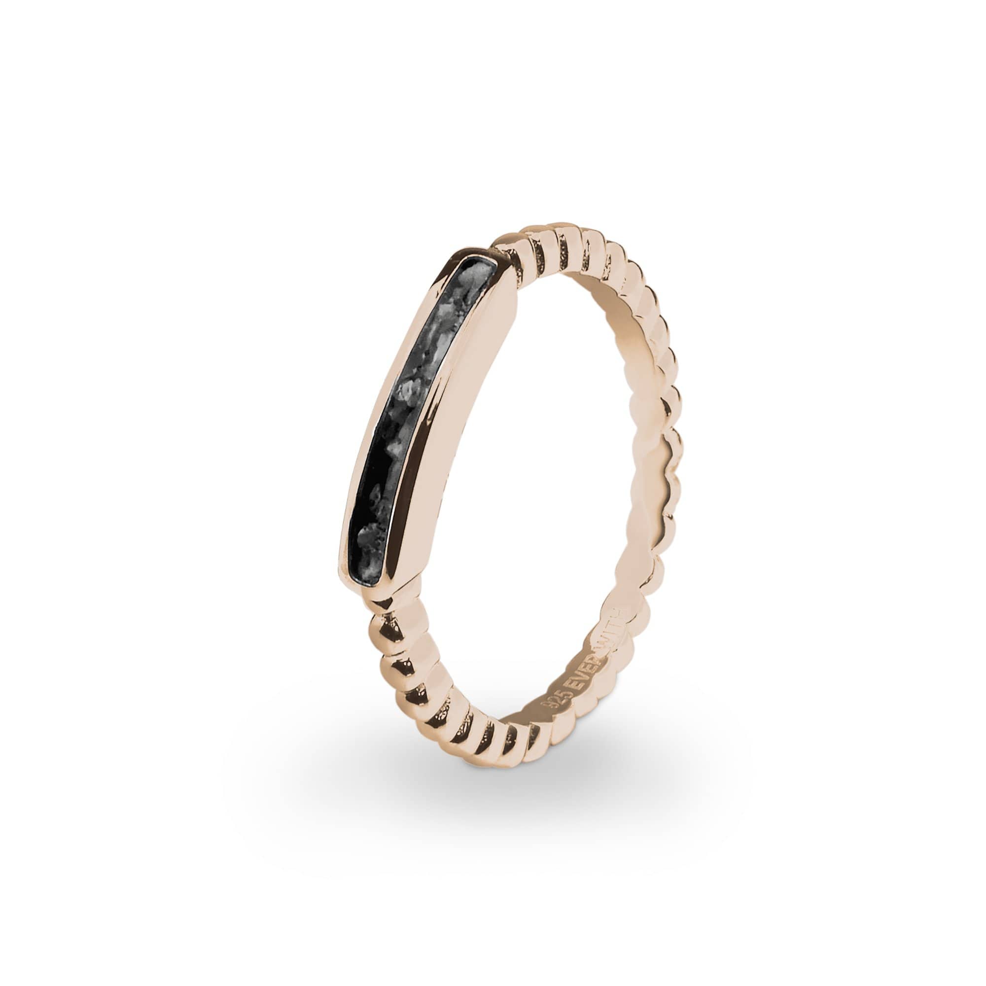 EverWith Ladies Channel Bubble Band Memorial Ashes Ring - EverWith Memorial Jewellery - Trade