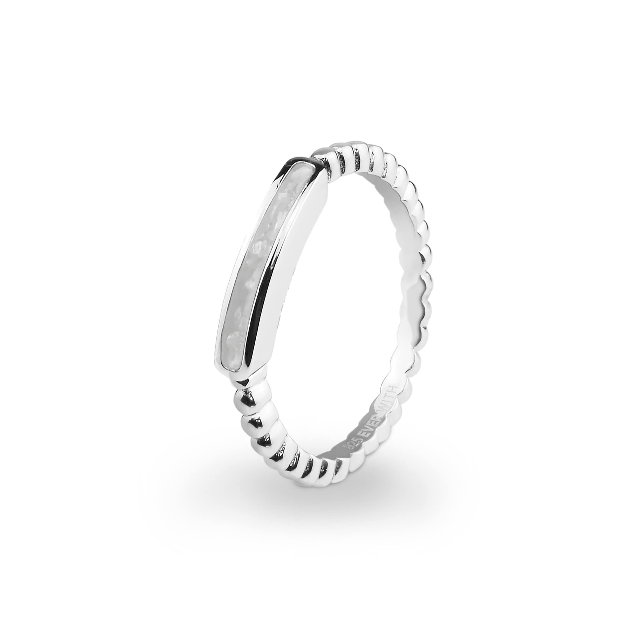 EverWith Ladies Channel Bubble Band Memorial Ashes Ring - EverWith Memorial Jewellery - Trade