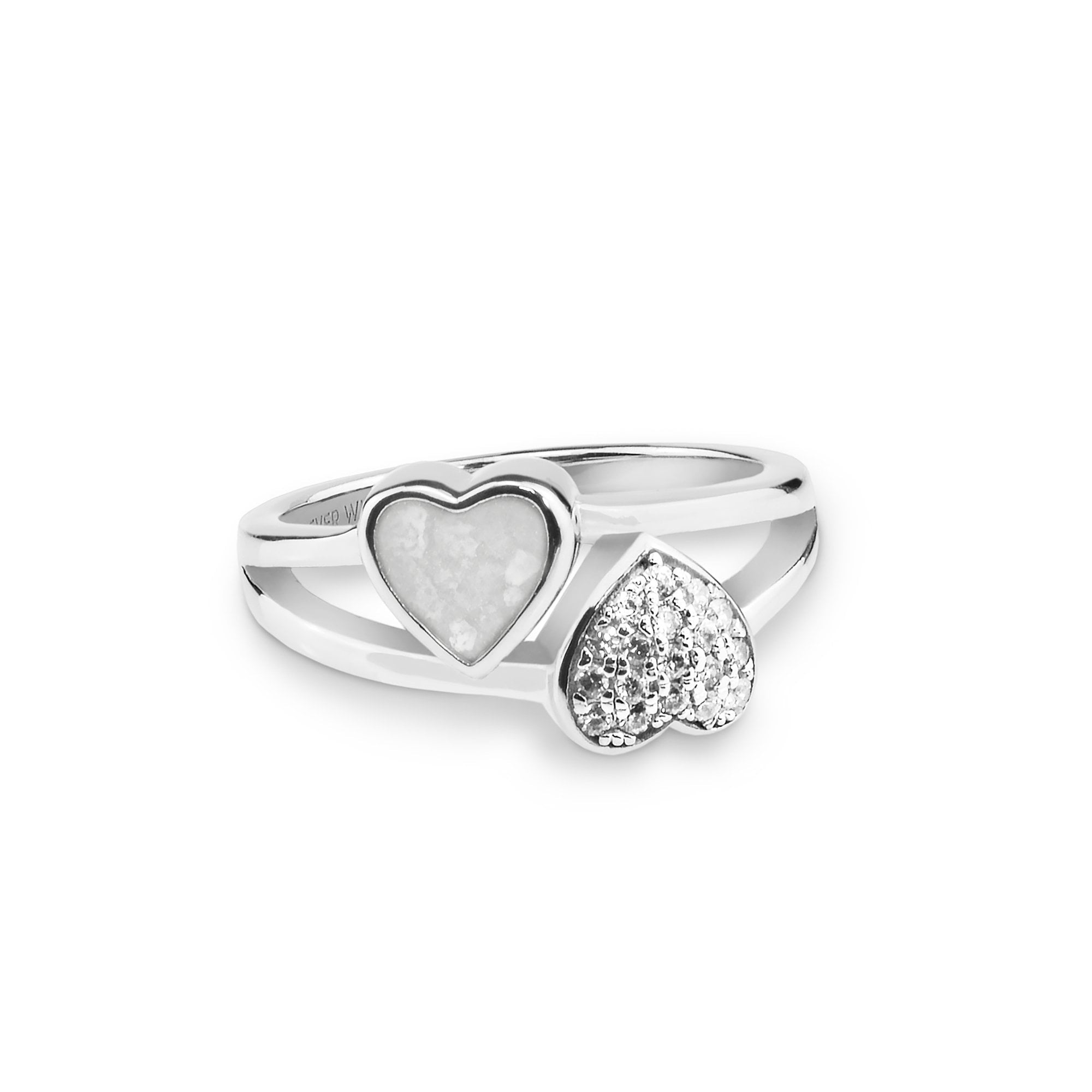 EverWith Ladies Cherish Memorial Ashes Ring with Fine Crystals - EverWith Memorial Jewellery - Trade