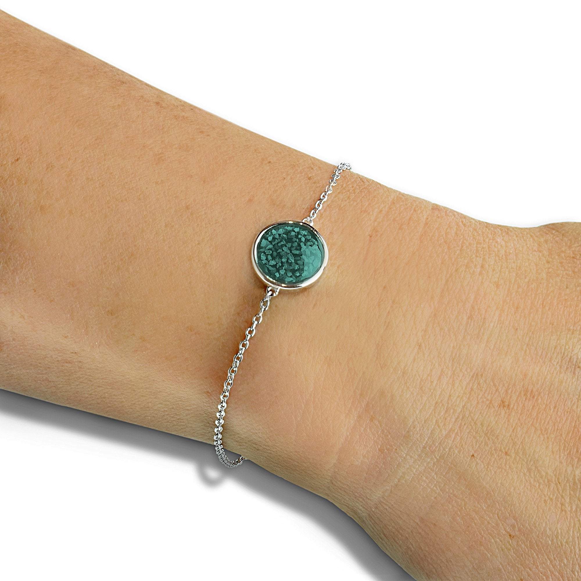 EverWith Ladies Classic Round Memorial Ashes Bracelet - EverWith Memorial Jewellery - Trade