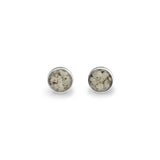 EverWith Ladies Classic Round Memorial Ashes Earrings - EverWith Memorial Jewellery - Trade