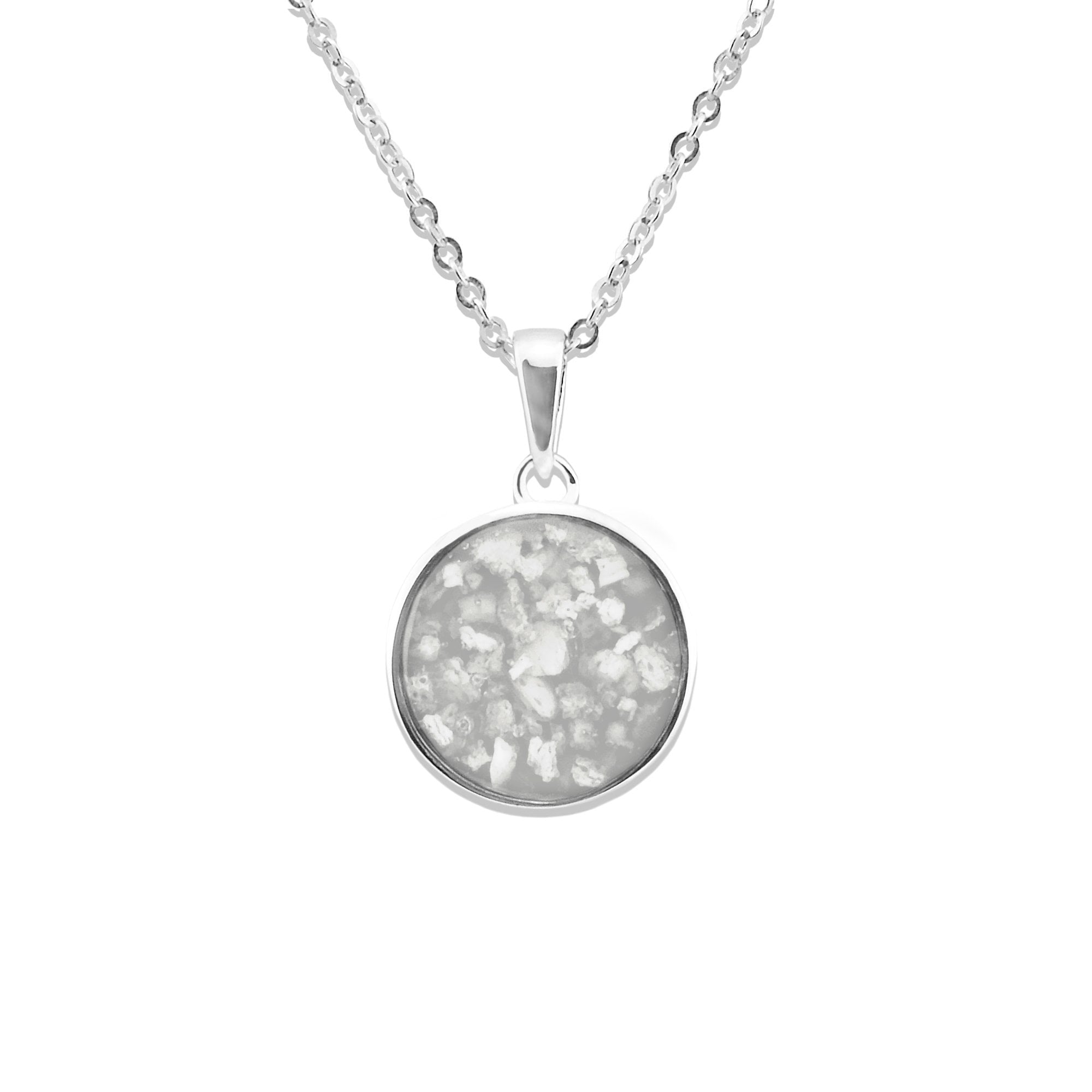 EverWith Ladies Classic Round Memorial Ashes Pendant - EverWith Memorial Jewellery - Trade