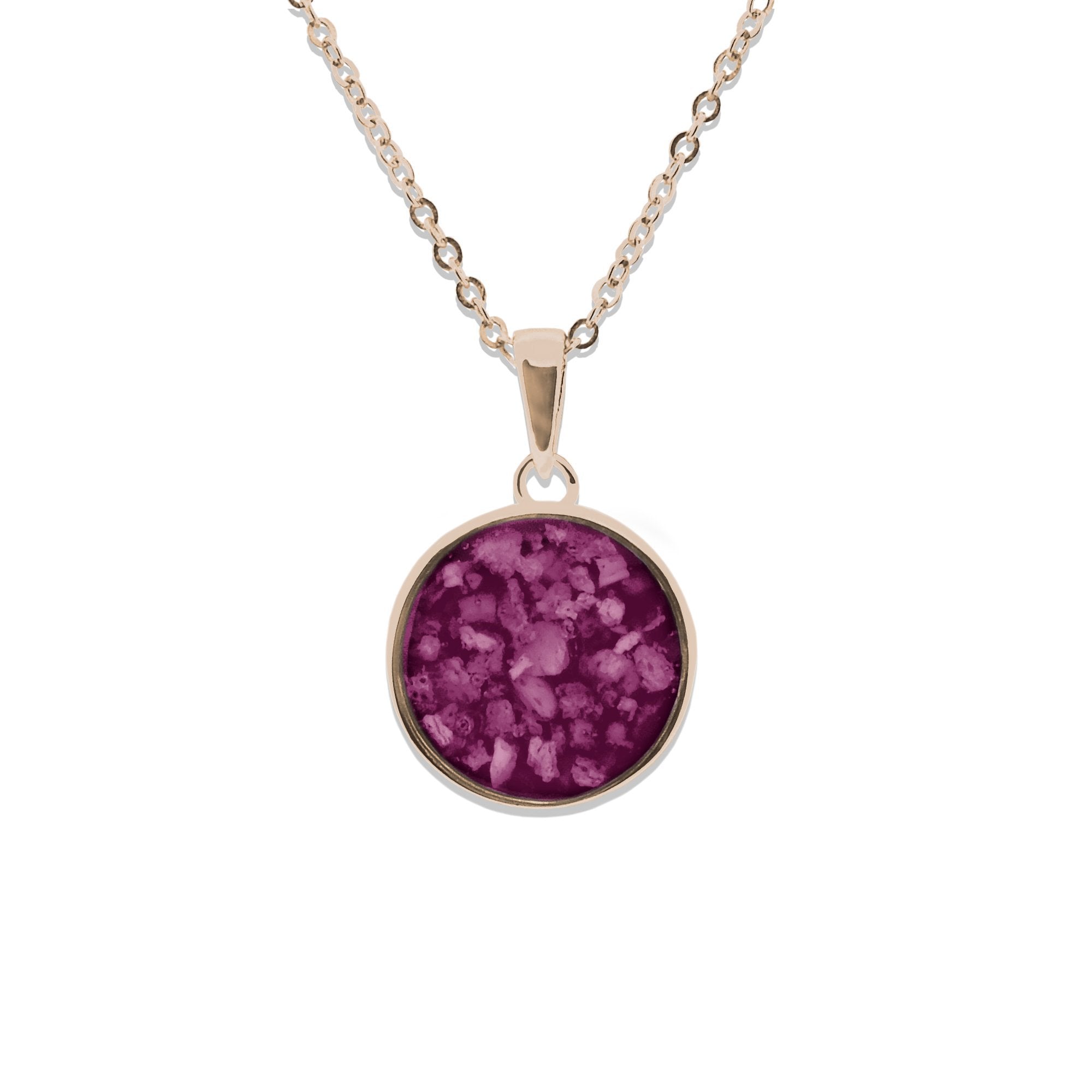 EverWith Ladies Classic Round Memorial Ashes Pendant - EverWith Memorial Jewellery - Trade