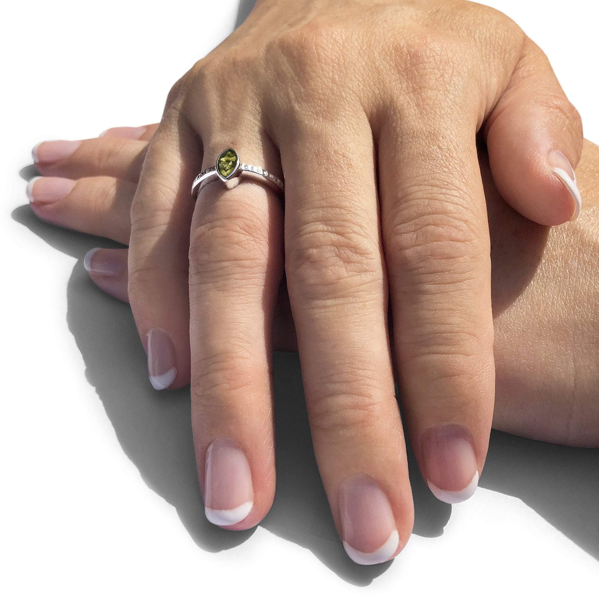 EverWith Ladies Deco Memorial Ashes Ring with Fine Crystals - EverWith Memorial Jewellery - Trade