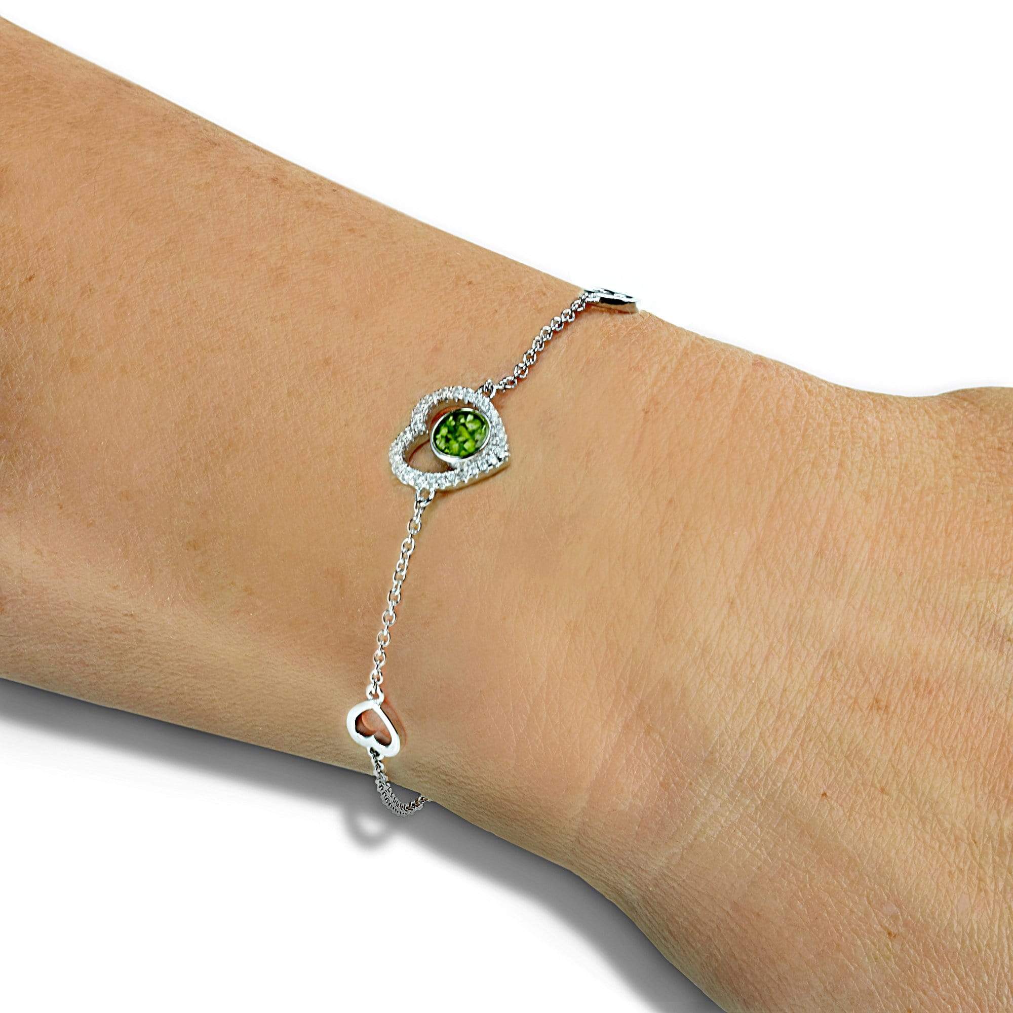 EverWith Ladies Forever Memorial Ashes Bracelet with Fine Crystals - EverWith Memorial Jewellery - Trade