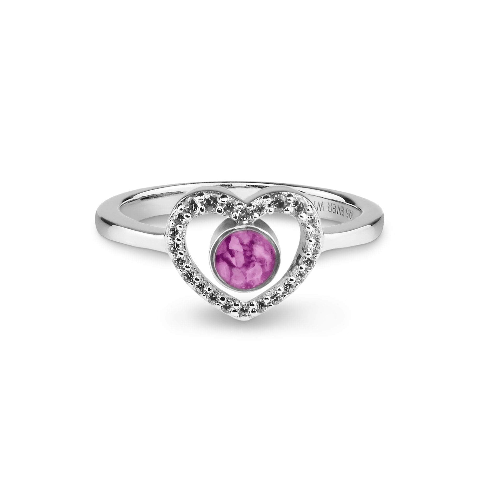 EverWith Ladies Forever Memorial Ashes Ring with Fine Crystals - EverWith Memorial Jewellery - Trade