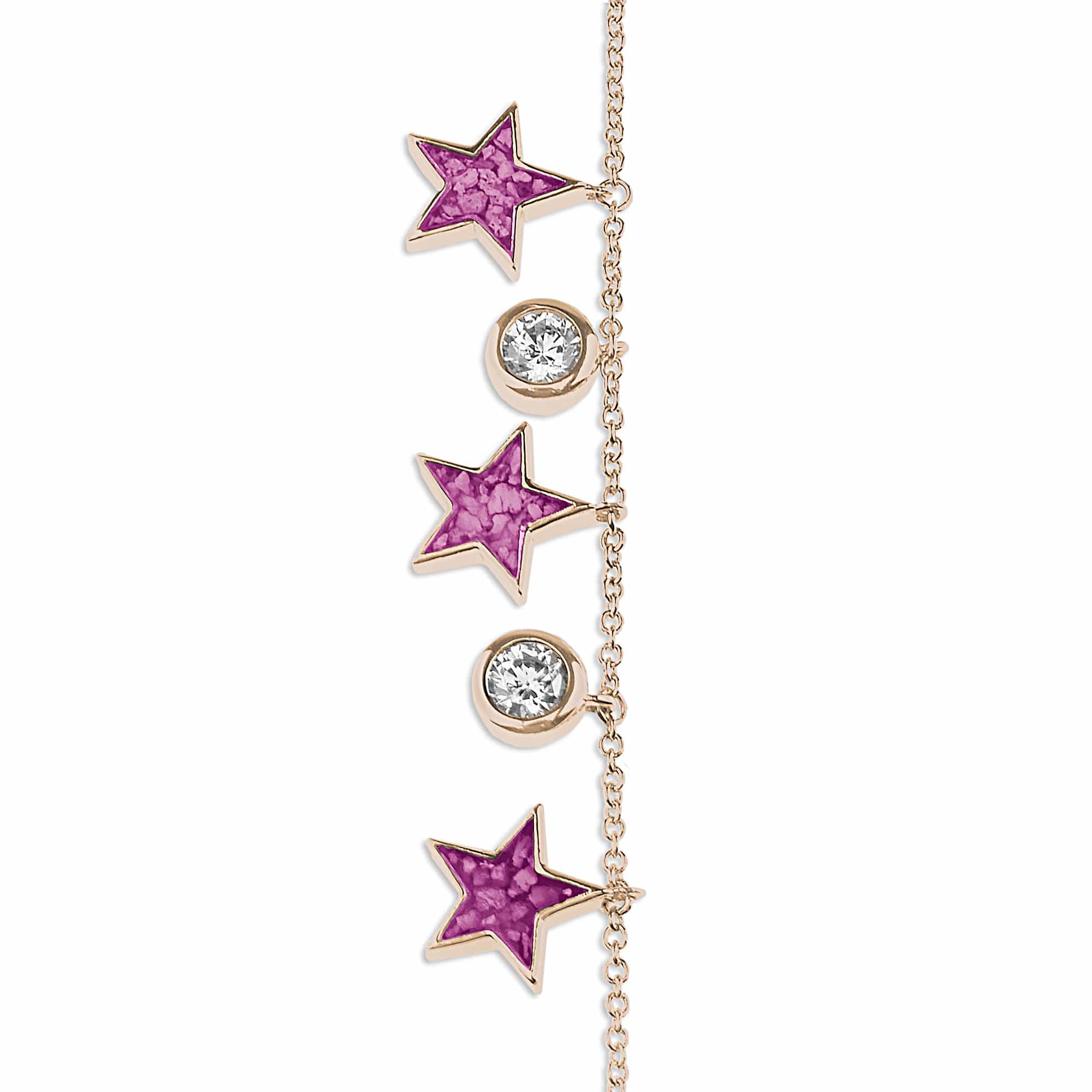 EverWith Ladies Galaxy Memorial Ashes Bracelet with Fine Crystals - EverWith Memorial Jewellery - Trade