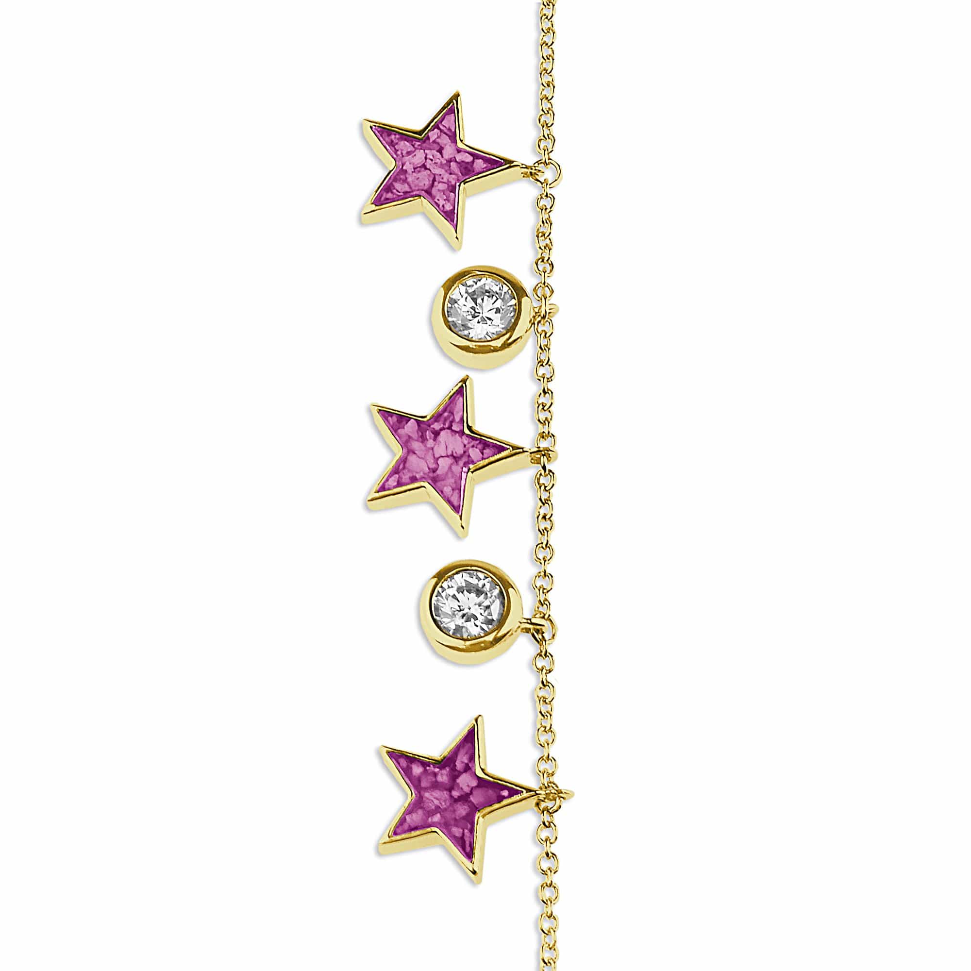 EverWith Ladies Galaxy Memorial Ashes Bracelet with Fine Crystals - EverWith Memorial Jewellery - Trade