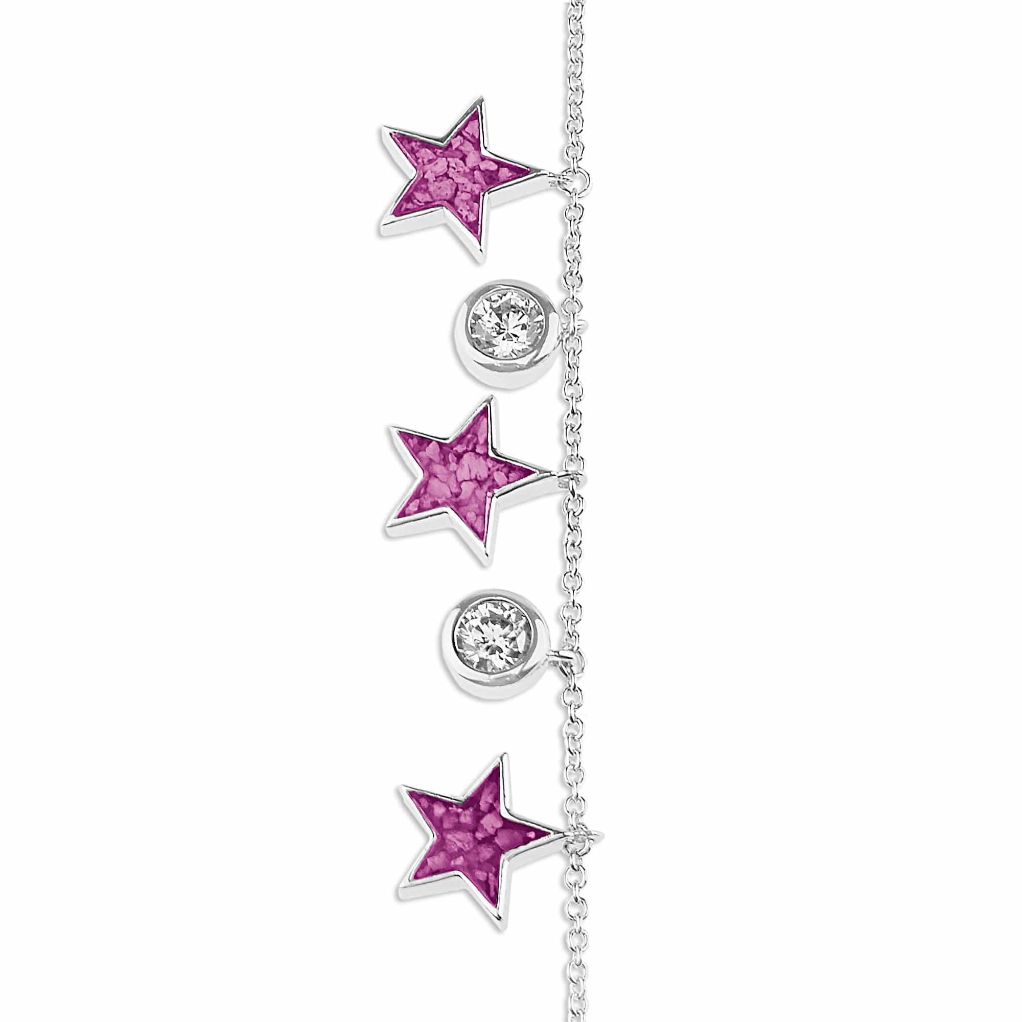 EverWith Ladies Galaxy Memorial Ashes Bracelet with Fine Crystals - EverWith Memorial Jewellery - Trade