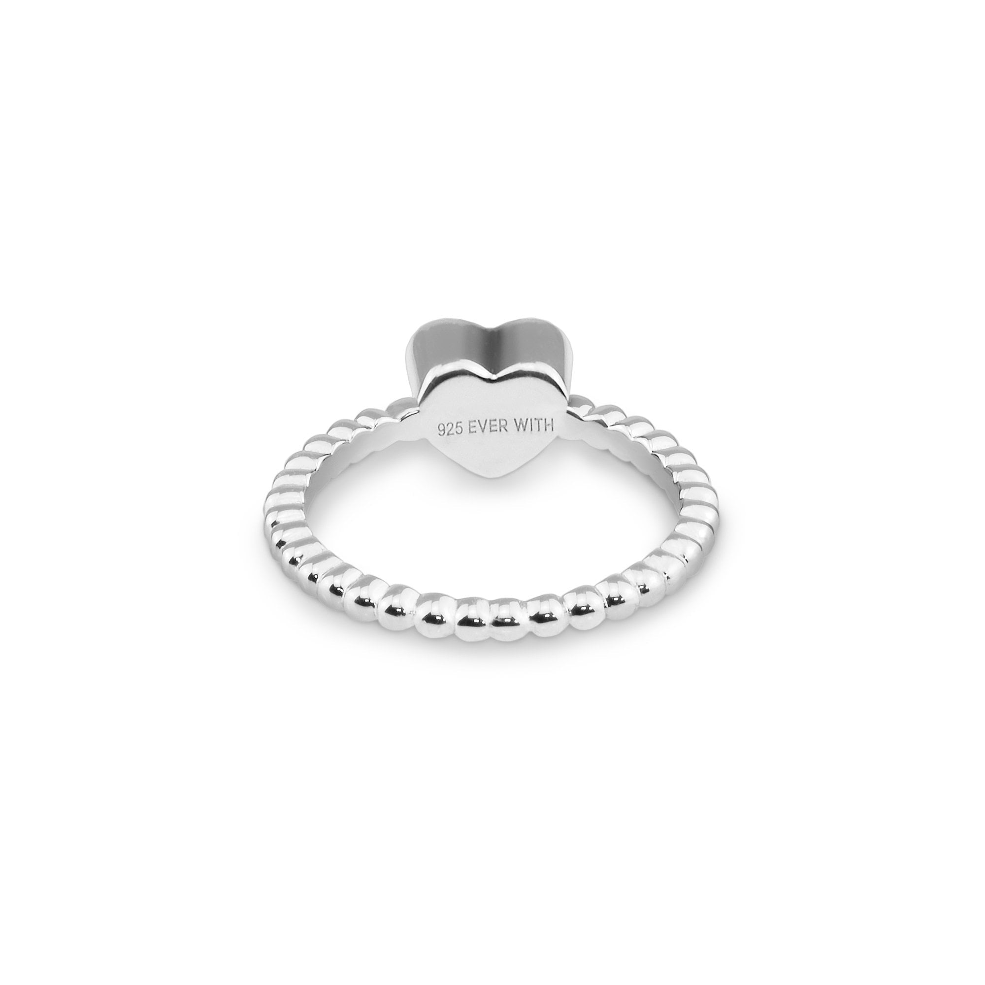 EverWith Ladies Heart Bubble Band Memorial Ashes Ring - EverWith Memorial Jewellery - Trade