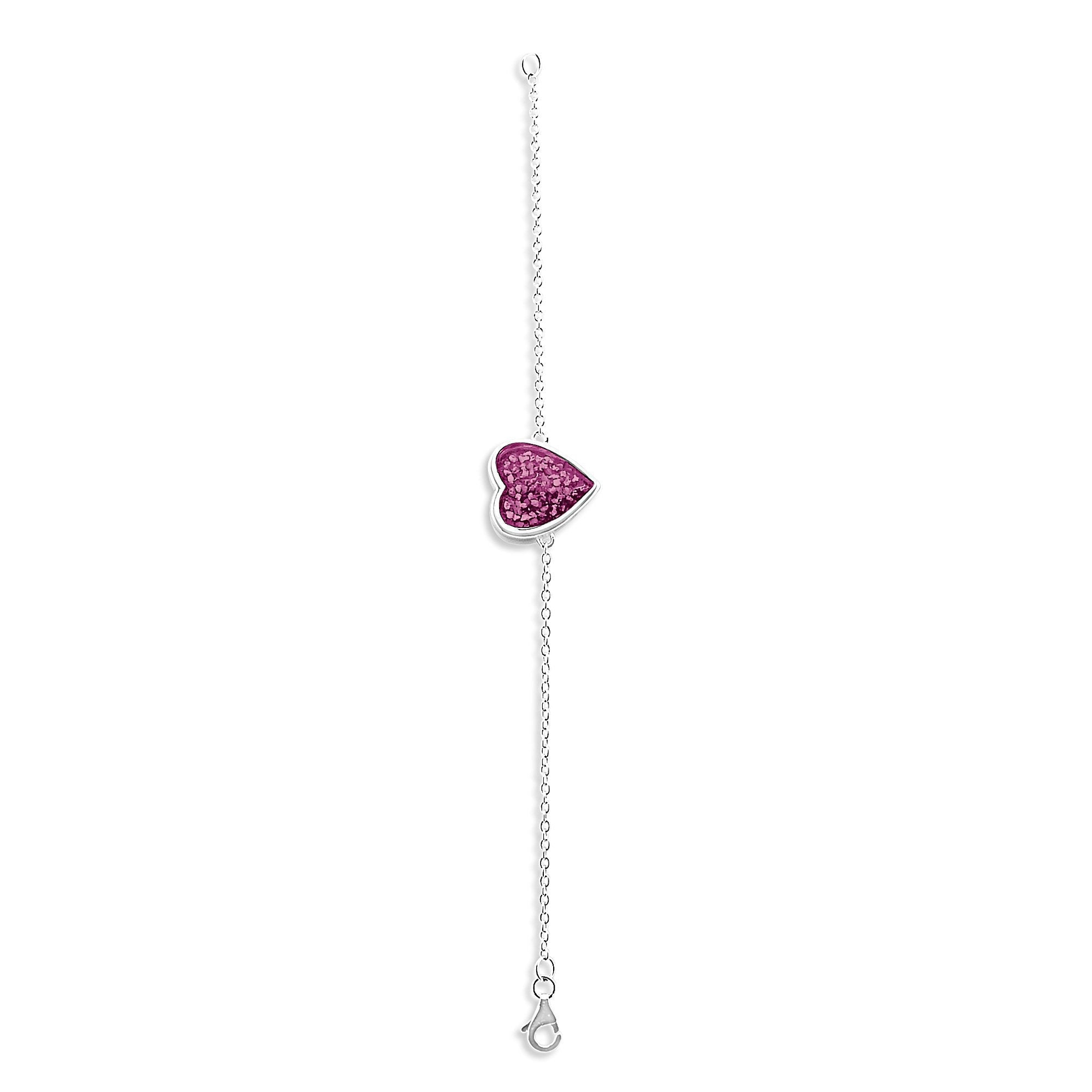 EverWith Ladies Heart Memorial Ashes Bracelet - EverWith Memorial Jewellery - Trade