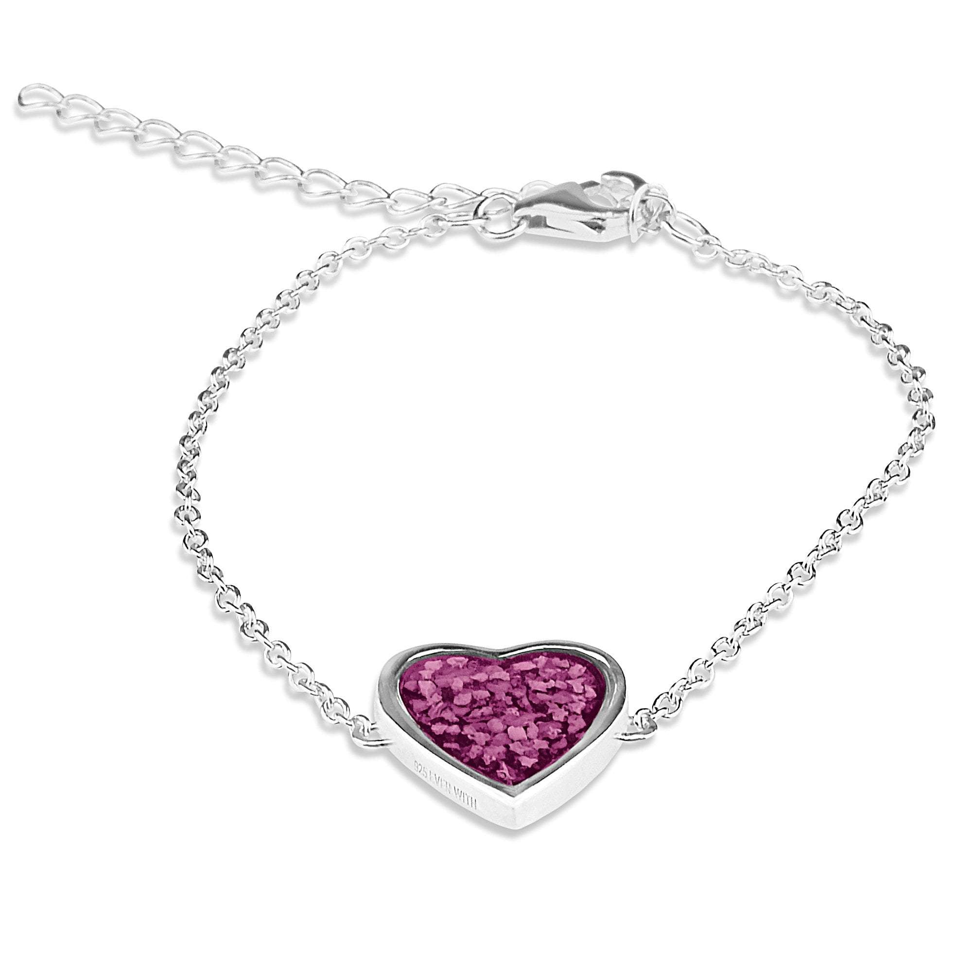 EverWith Ladies Heart Memorial Ashes Bracelet - EverWith Memorial Jewellery - Trade