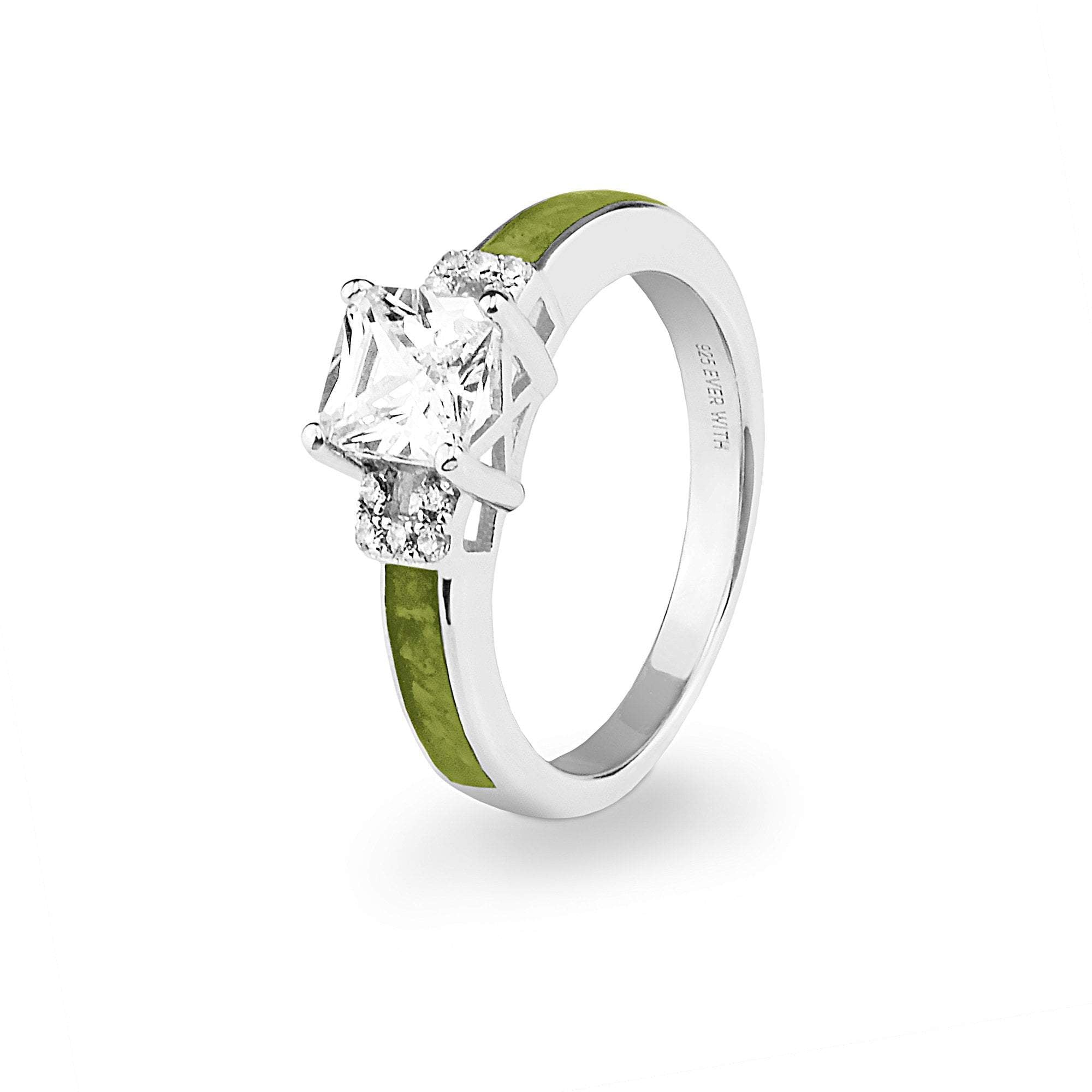 EverWith Ladies Honour Memorial Ashes Ring with Fine Crystals - EverWith Memorial Jewellery - Trade