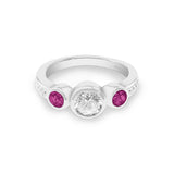 EverWith Ladies Jewel Memorial Ashes Ring with Fine Crystal - EverWith Memorial Jewellery - Trade