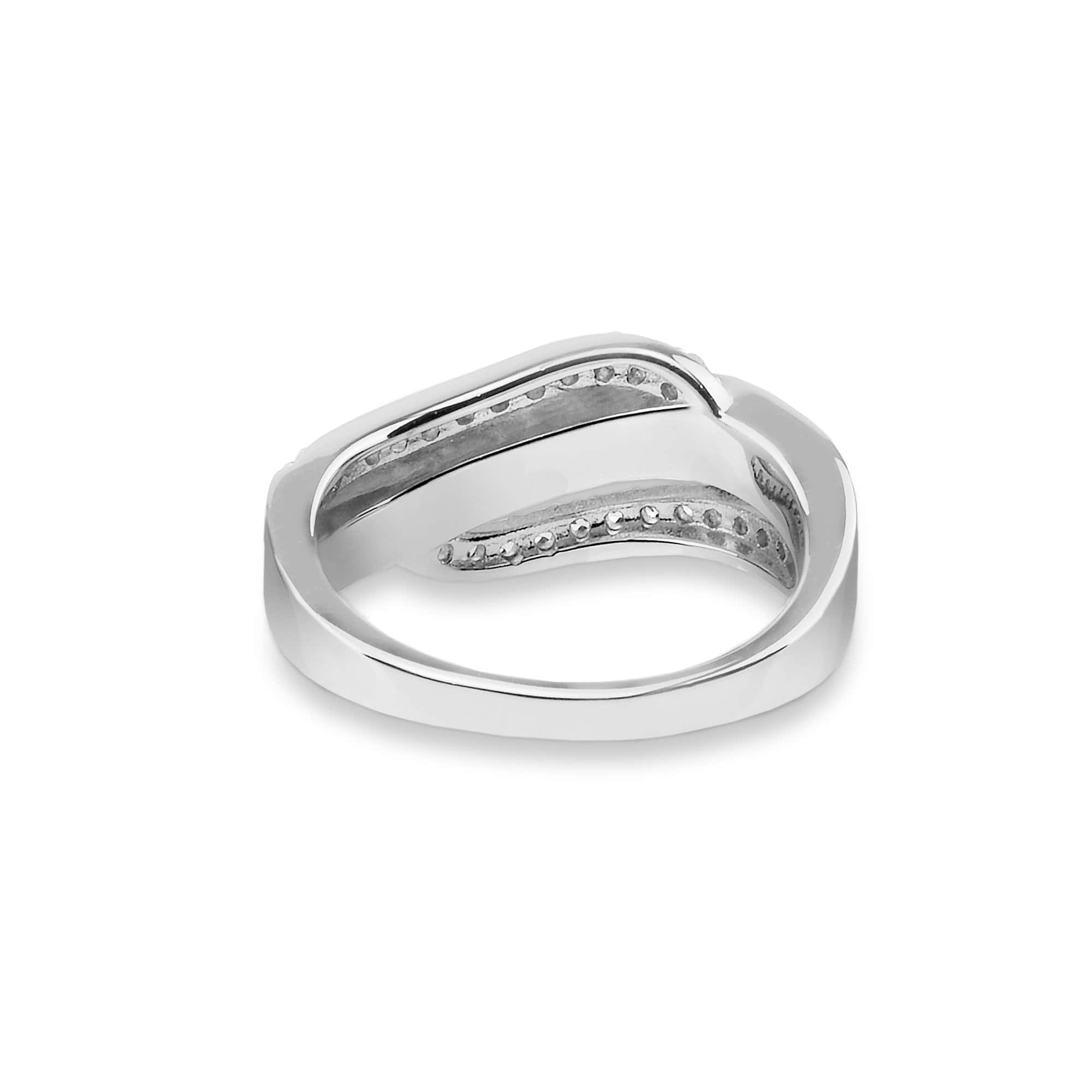 EverWith Ladies Oceans Memorial Ashes Ring with Fine Crystals - EverWith Memorial Jewellery - Trade