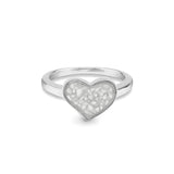 EverWith Ladies Oversized Heart Memorial Ashes Ring - EverWith Memorial Jewellery - Trade