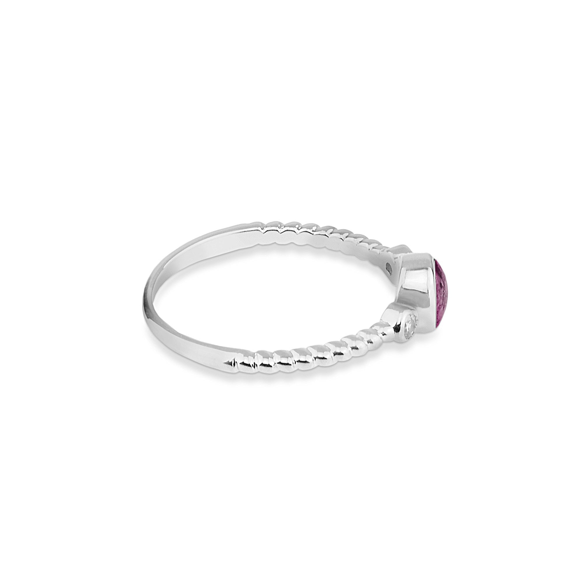 EverWith Ladies Peace Memorial Ashes Ring with Fine Crystals - EverWith Memorial Jewellery - Trade