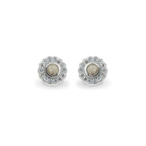 EverWith Ladies Petals Memorial Ashes Earrings with Fine Crystals - EverWith Memorial Jewellery - Trade