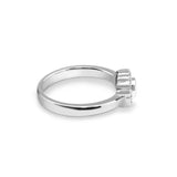 EverWith Ladies Petals Memorial Ashes Ring with Fine Crystals - EverWith Memorial Jewellery - Trade