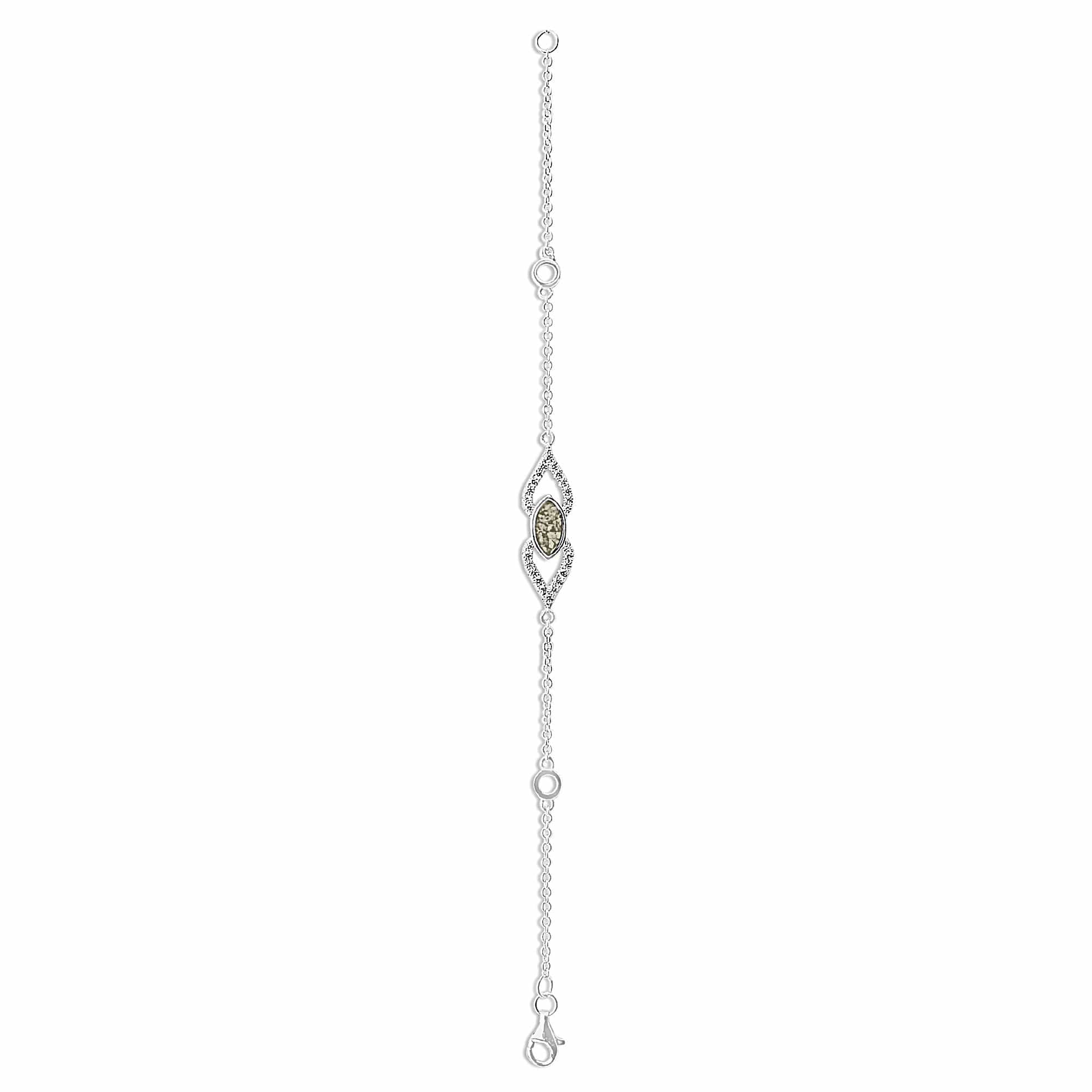 EverWith™ Ladies Respect Memorial Ashes Bracelet with Swarovski Crystals - EverWith Memorial Jewellery - Trade