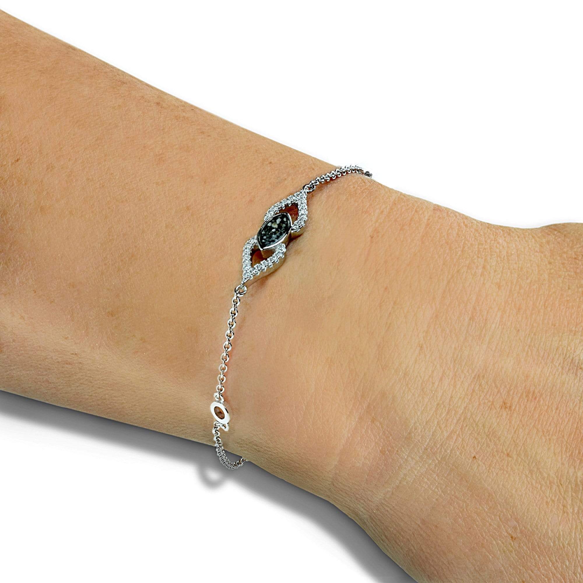 EverWith™ Ladies Respect Memorial Ashes Bracelet with Swarovski Crystals - EverWith Memorial Jewellery - Trade