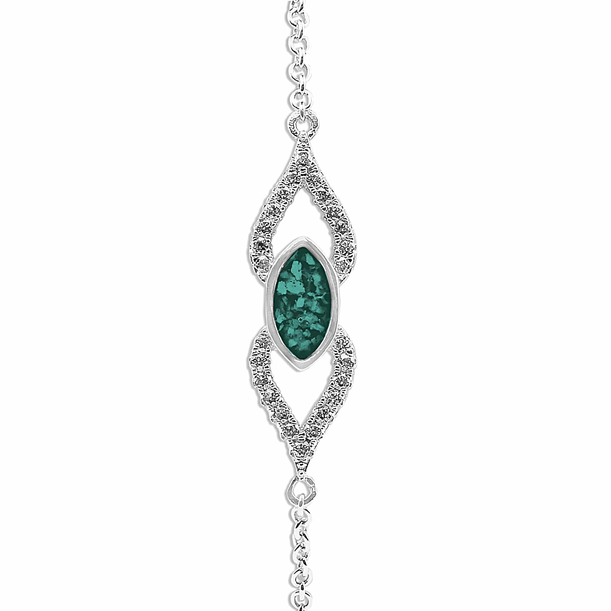 EverWith™ Ladies Respect Memorial Ashes Bracelet with Swarovski Crystals - EverWith Memorial Jewellery - Trade