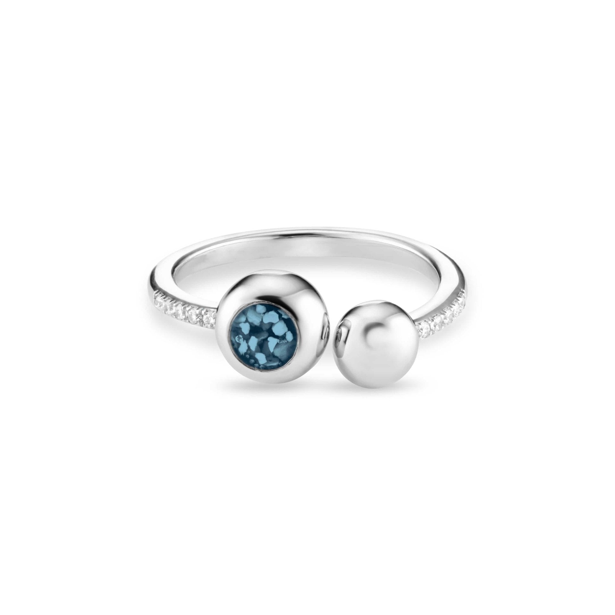 EverWith™ Ladies Rondure Array and Sphere Memorial Ashes Ring - EverWith Memorial Jewellery - Trade