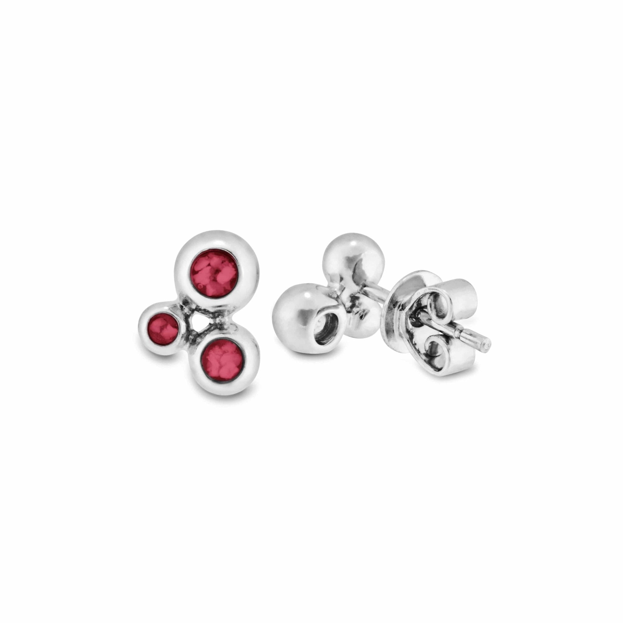 EverWith™ Ladies Rondure Array Triple Memorial Ashes Earrings - EverWith Memorial Jewellery - Trade