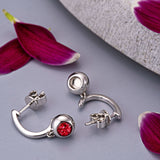 EverWith™ Ladies Rondure Crescent Memorial Ashes Earrings - EverWith Memorial Jewellery - Trade