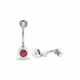 EverWith™ Ladies Rondure Crescent Memorial Ashes Earrings - EverWith Memorial Jewellery - Trade