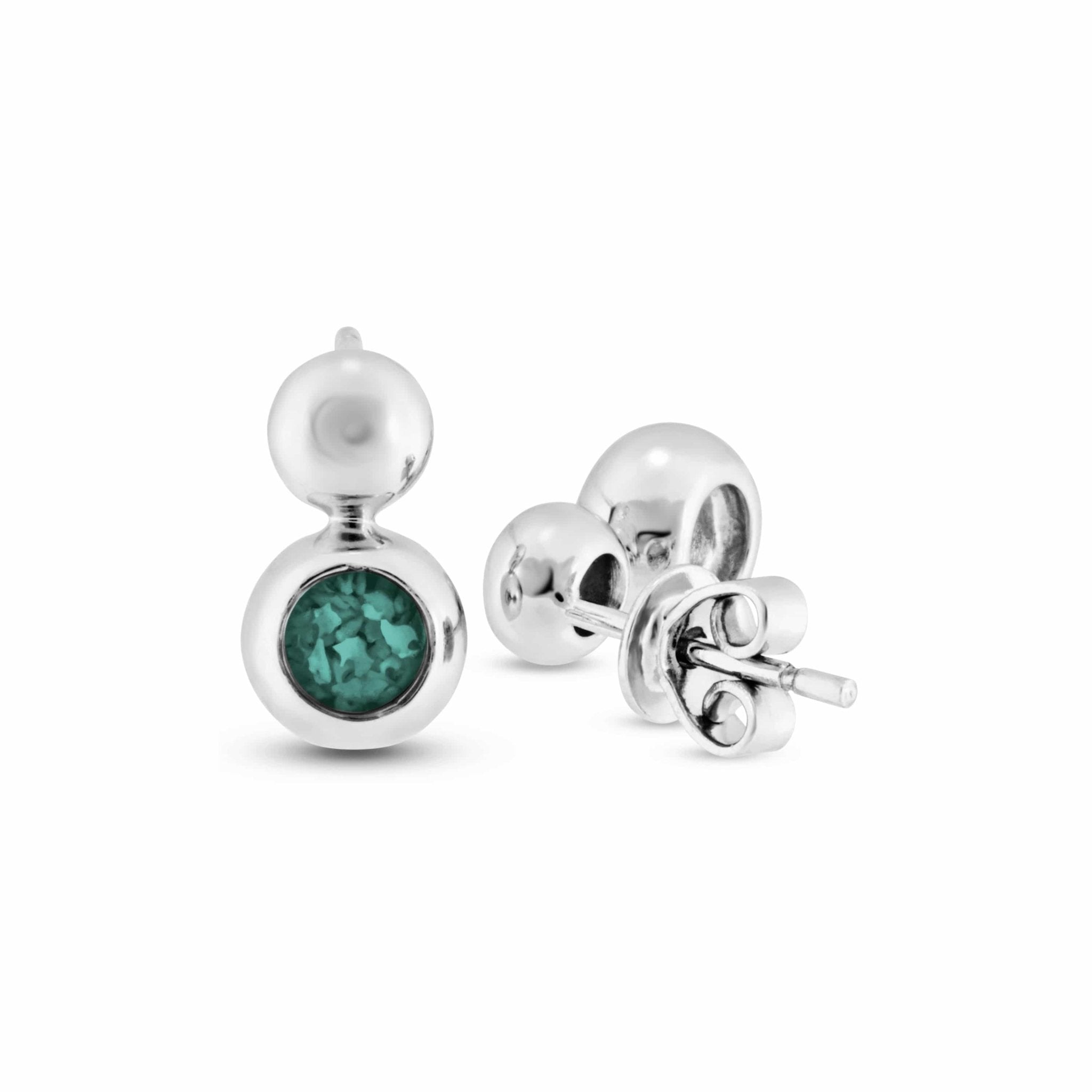 EverWith™ Ladies Rondure Drop Memorial Ashes Earrings - EverWith Memorial Jewellery - Trade