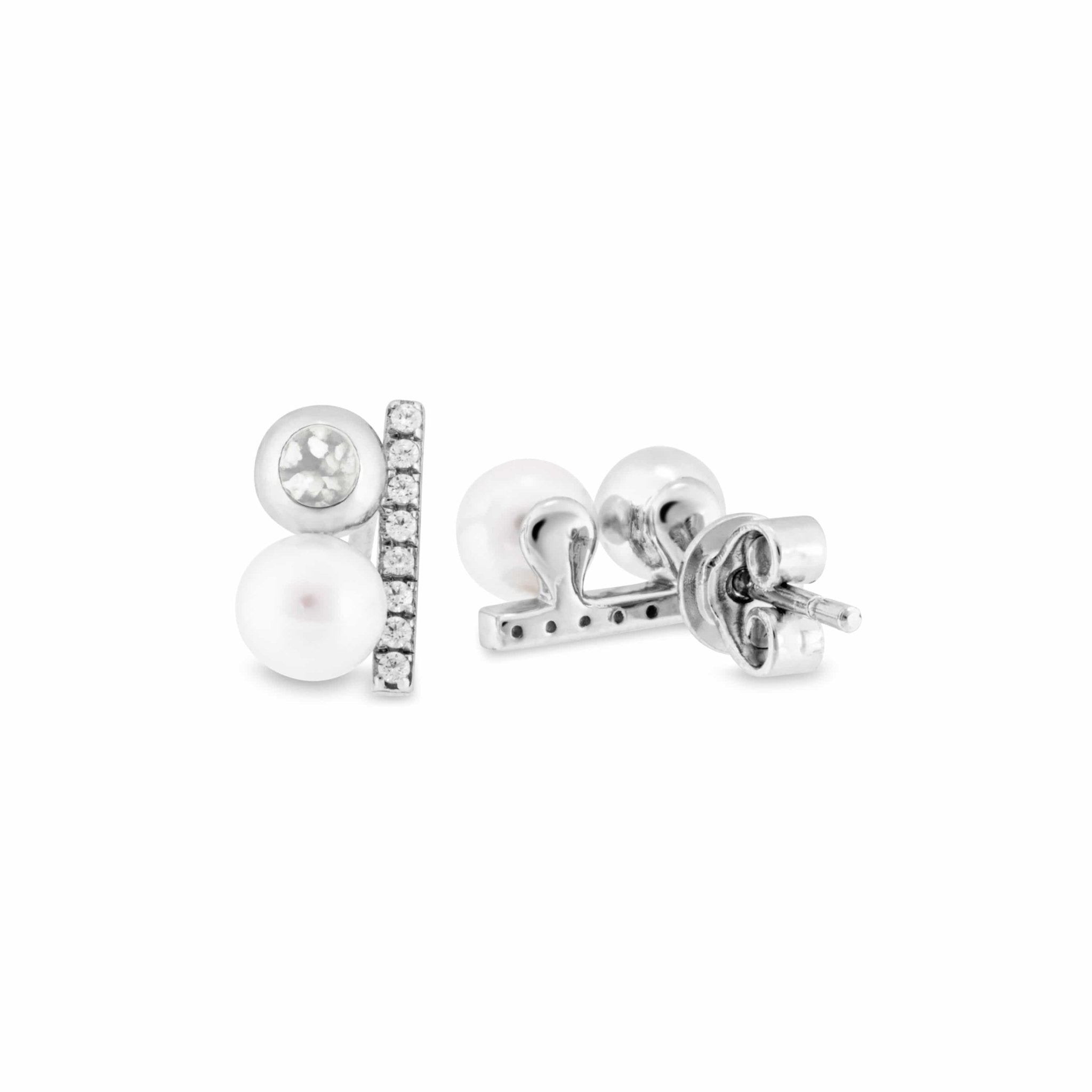 EverWith™ Ladies Rondure Opulence Memorial Ashes Earrings - EverWith Memorial Jewellery - Trade