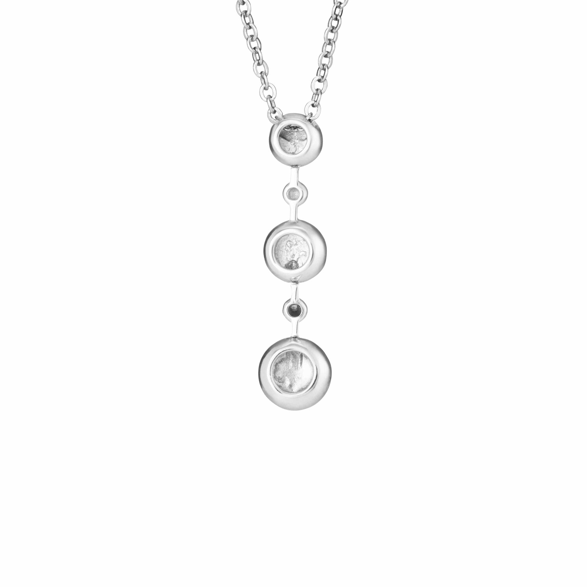 EverWith™ Ladies Rondure Triple Drop Memorial Ashes Necklace - EverWith Memorial Jewellery - Trade