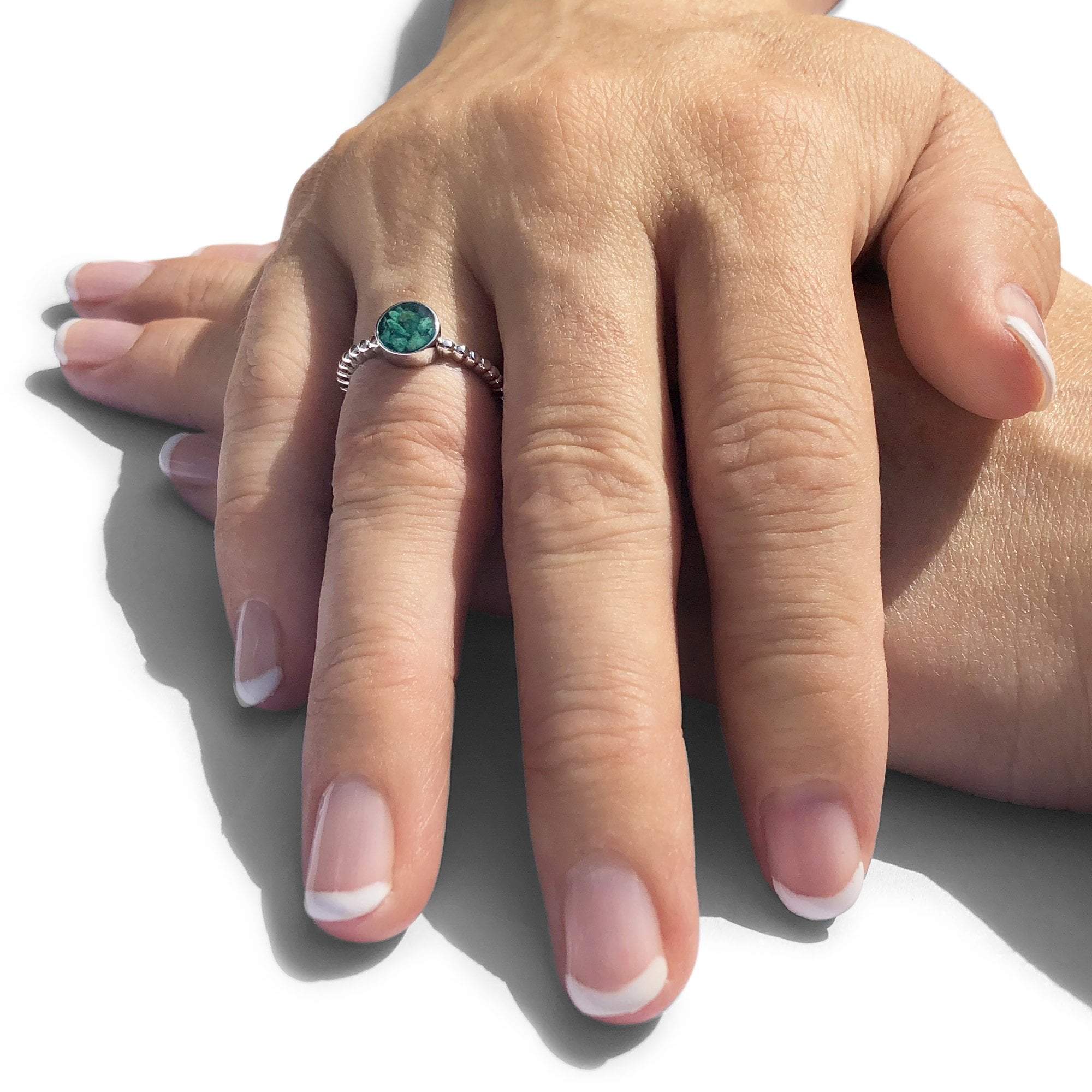 EverWith™ Ladies Round Bubble Band Memorial Ashes Ring - EverWith Memorial Jewellery - Trade