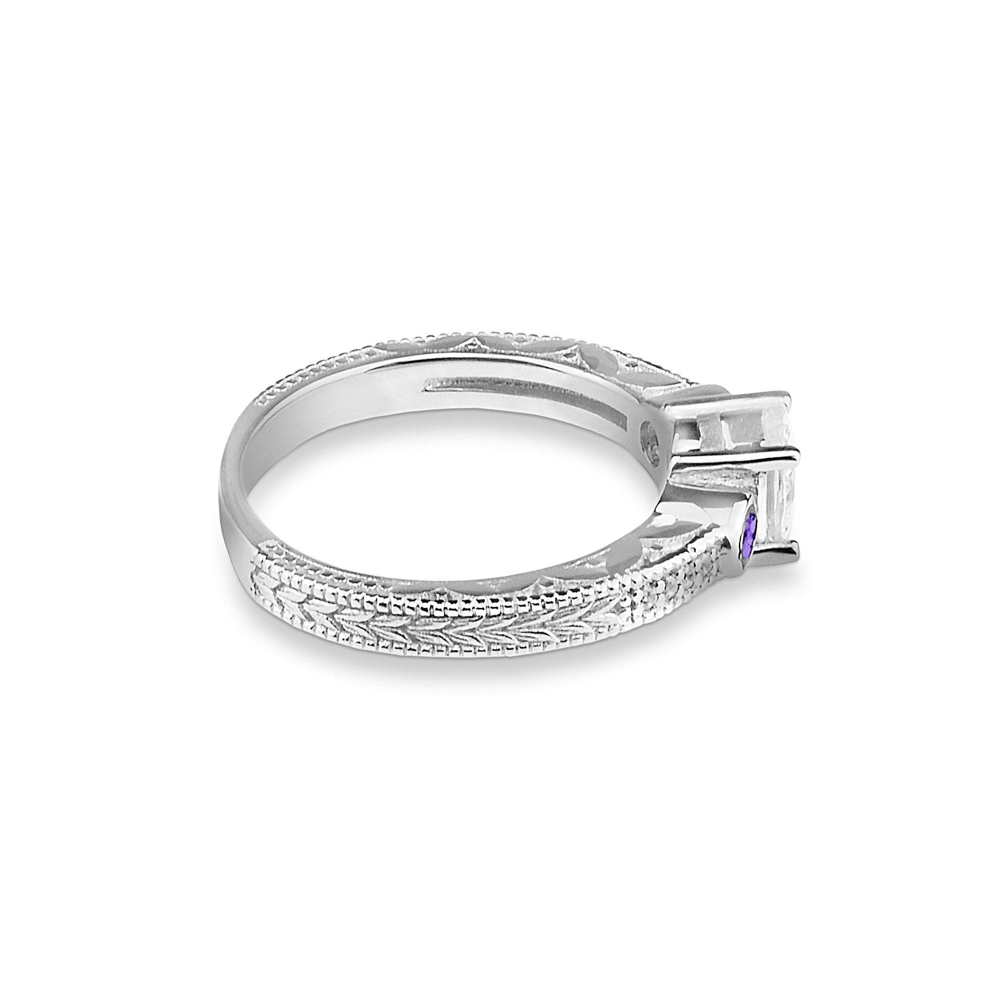 EverWith™ Ladies Serenity Memorial Ashes Ring with Swarovski Crystals - EverWith Memorial Jewellery - Trade