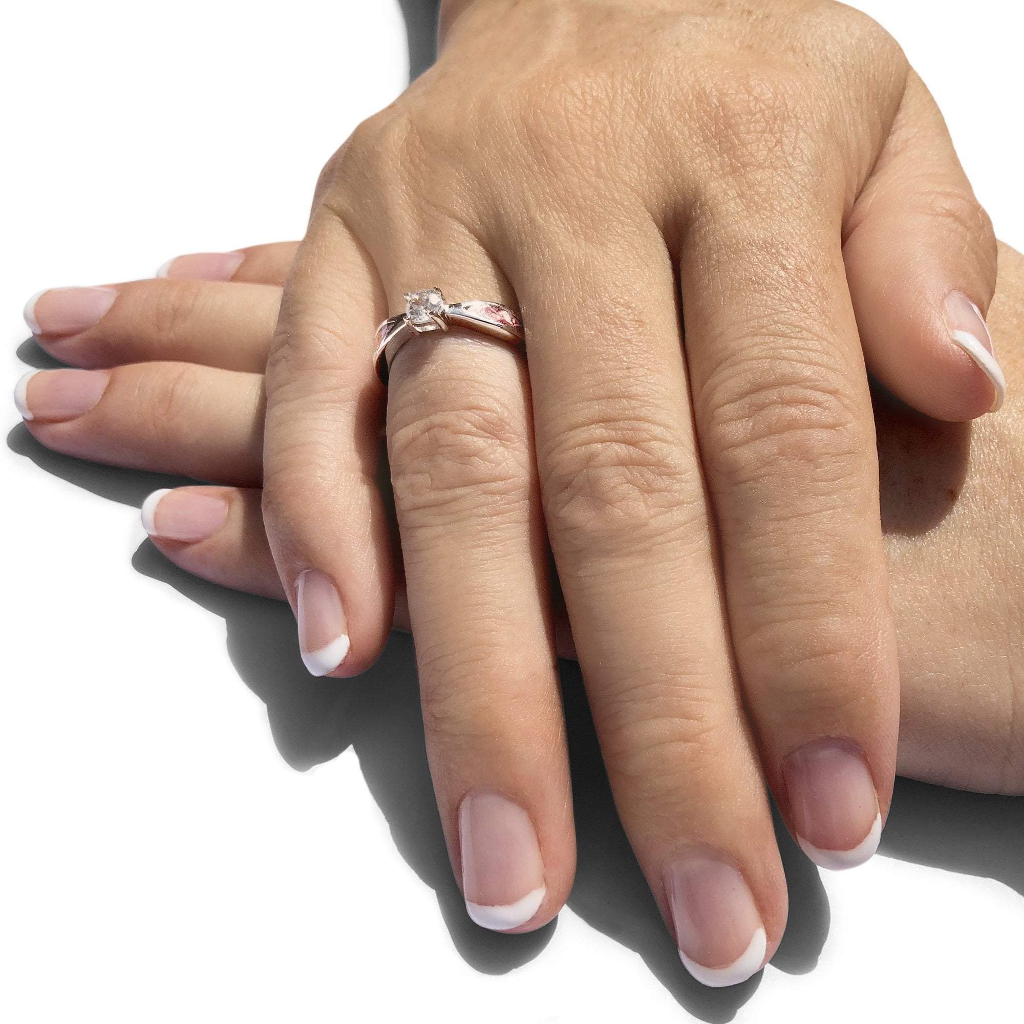 EverWith™ Ladies Solitaire Memorial Ashes Ring with Swarovski Crystals - EverWith Memorial Jewellery - Trade