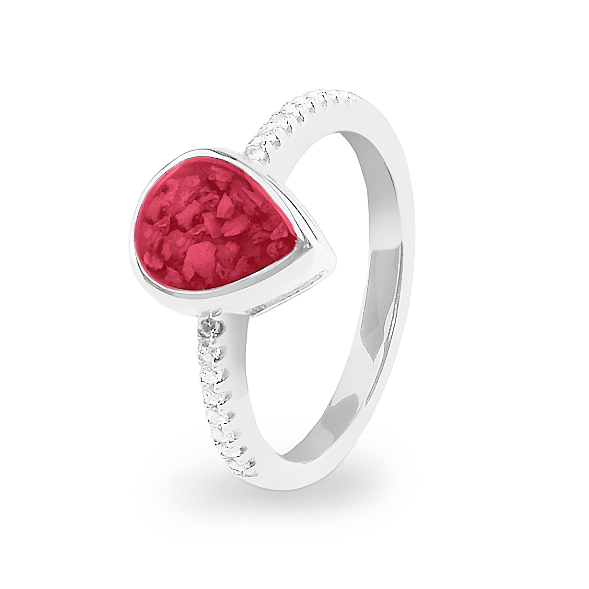 EverWith™ Ladies Teardrop Memorial Ashes Ring - EverWith Memorial Jewellery - Trade