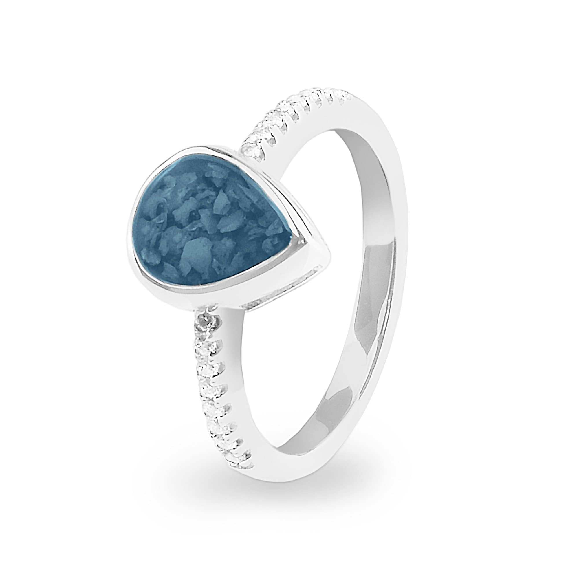 EverWith™ Ladies Teardrop Memorial Ashes Ring - EverWith Memorial Jewellery - Trade