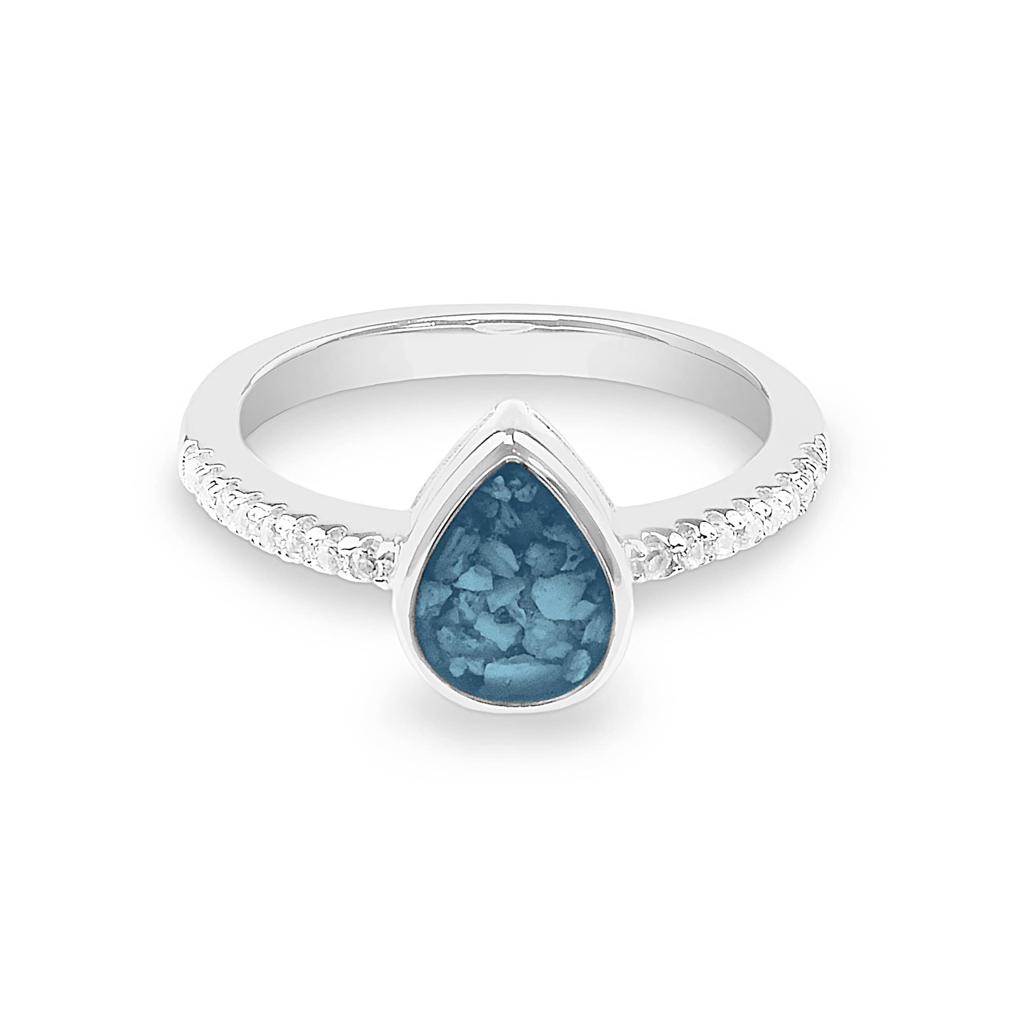 EverWith™ Ladies Teardrop Memorial Ashes Ring - EverWith Memorial Jewellery - Trade
