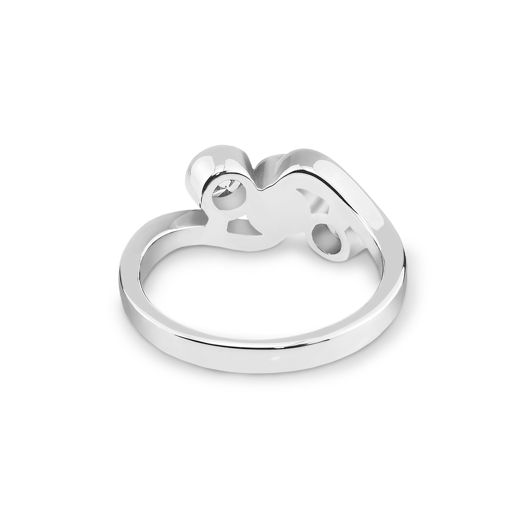 EverWith™ Ladies Three Of Us Memorial Ashes Ring with Swarovski Crystals - EverWith Memorial Jewellery - Trade