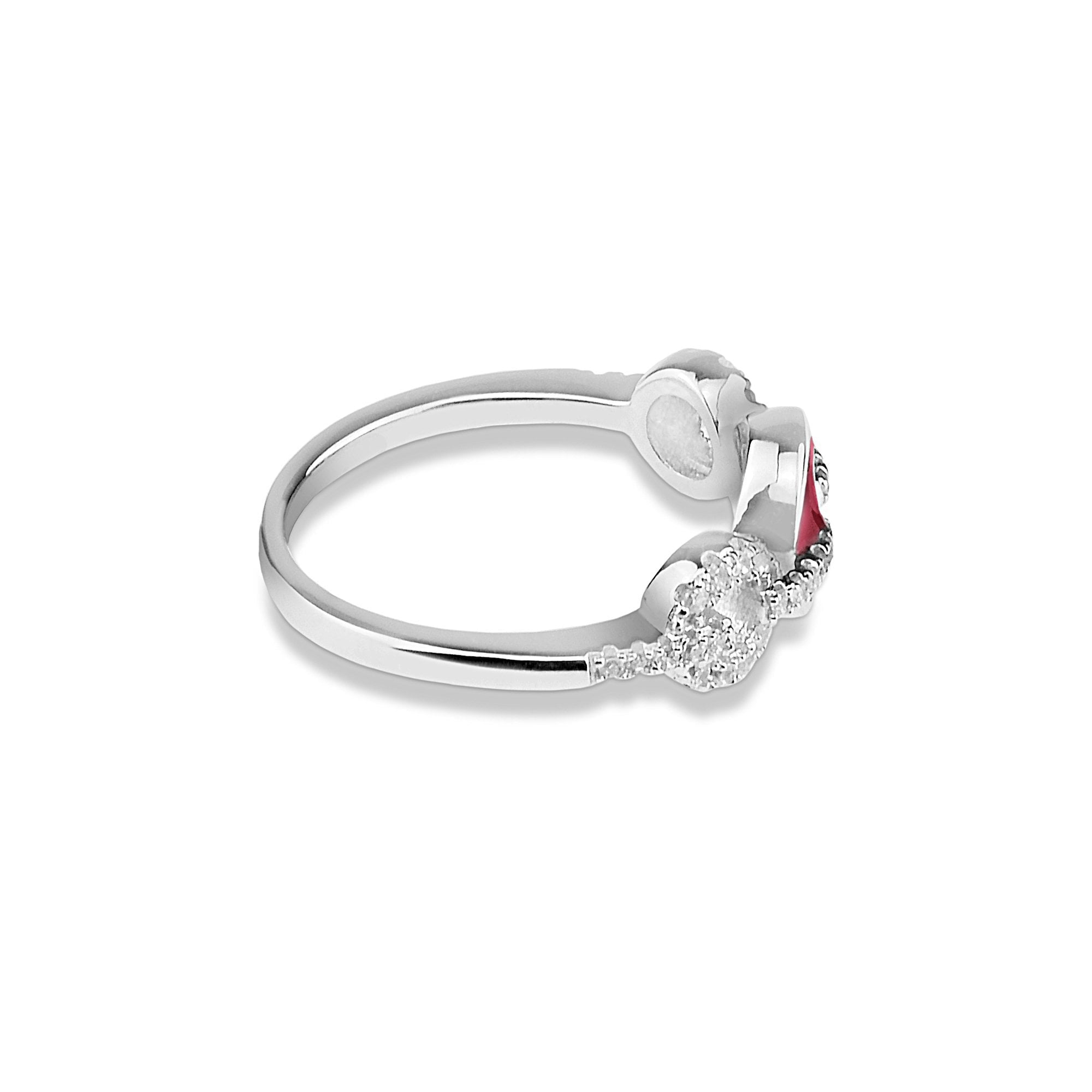 EverWith™ Ladies Tranquility Memorial Ashes Ring with Swarovski Crystals - EverWith Memorial Jewellery - Trade