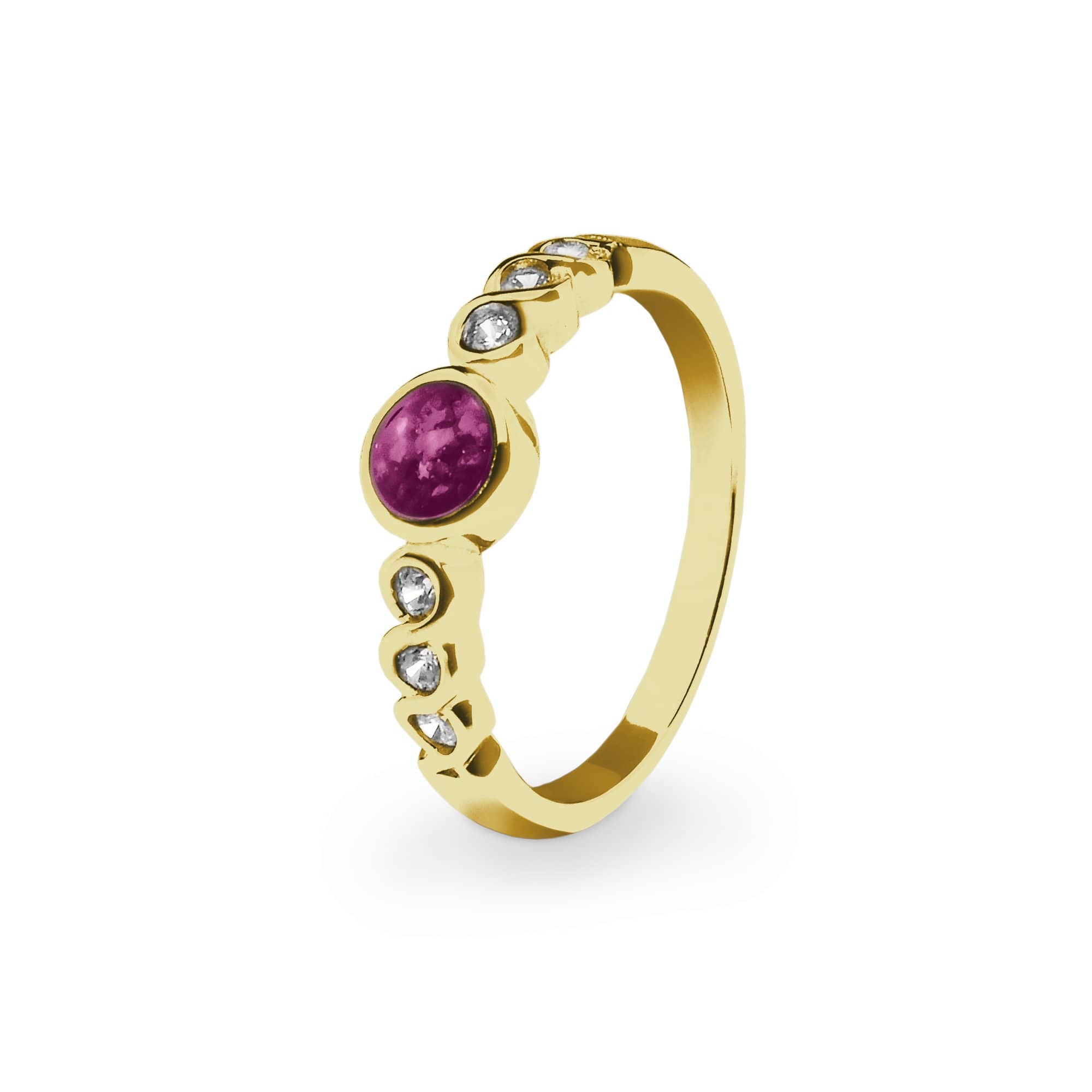 EverWith™ Ladies True Memorial Ashes Ring with Swarovski Crystals - EverWith Memorial Jewellery - Trade