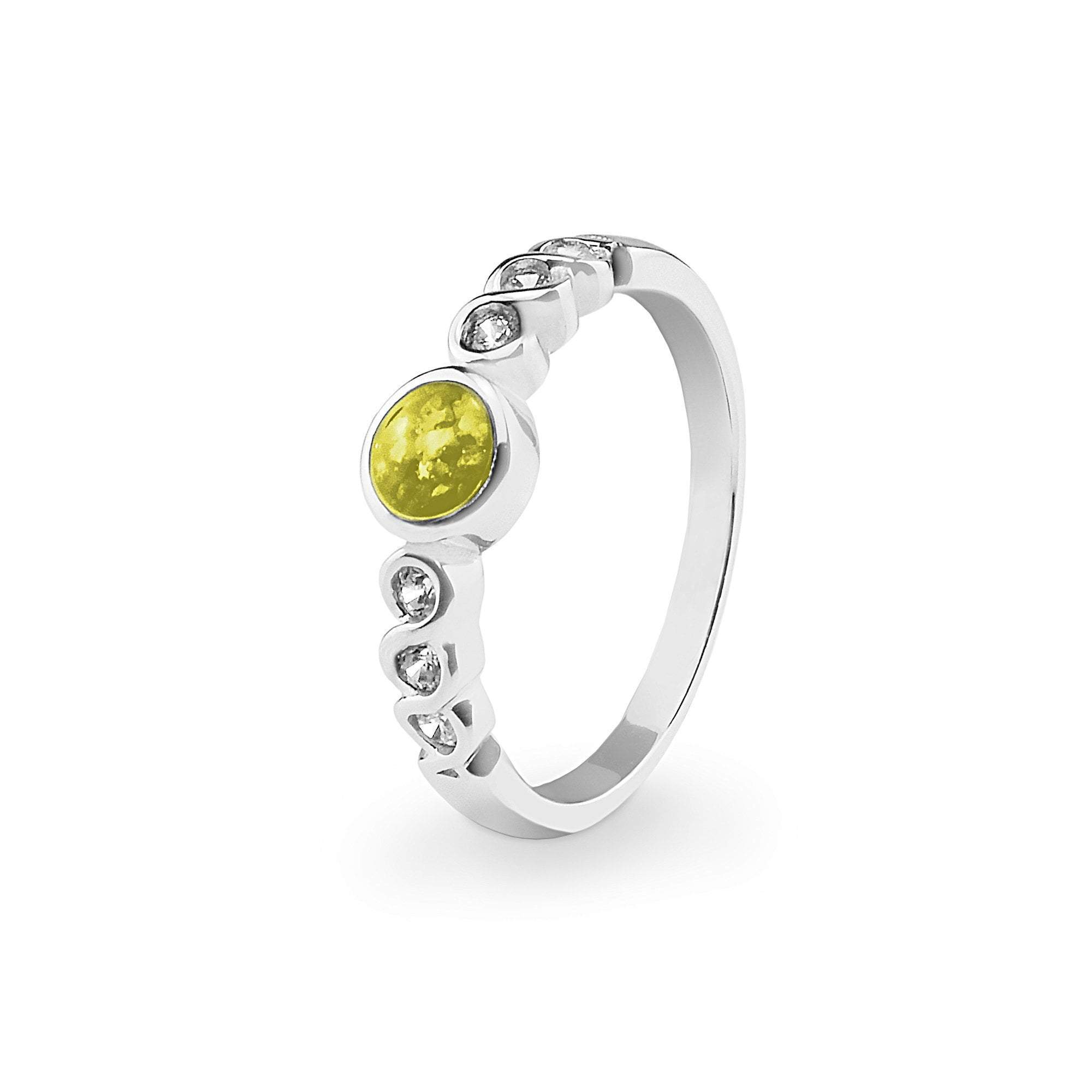 EverWith™ Ladies True Memorial Ashes Ring with Swarovski Crystals - EverWith Memorial Jewellery - Trade