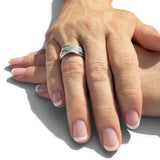 EverWith™ Ladies Waves Memorial Ashes Ring with Swarovski Crystals - EverWith Memorial Jewellery - Trade