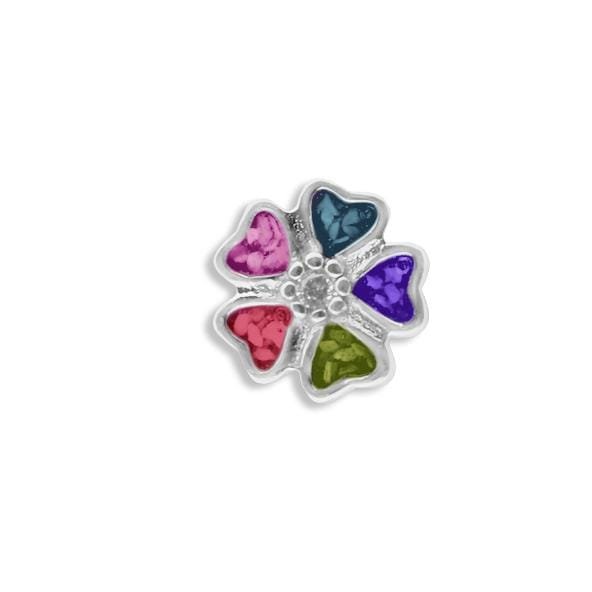 EverWith™ Large 5 Petal flower Memorial Ashes Element for Glass Locket - EverWith Memorial Jewellery - Trade