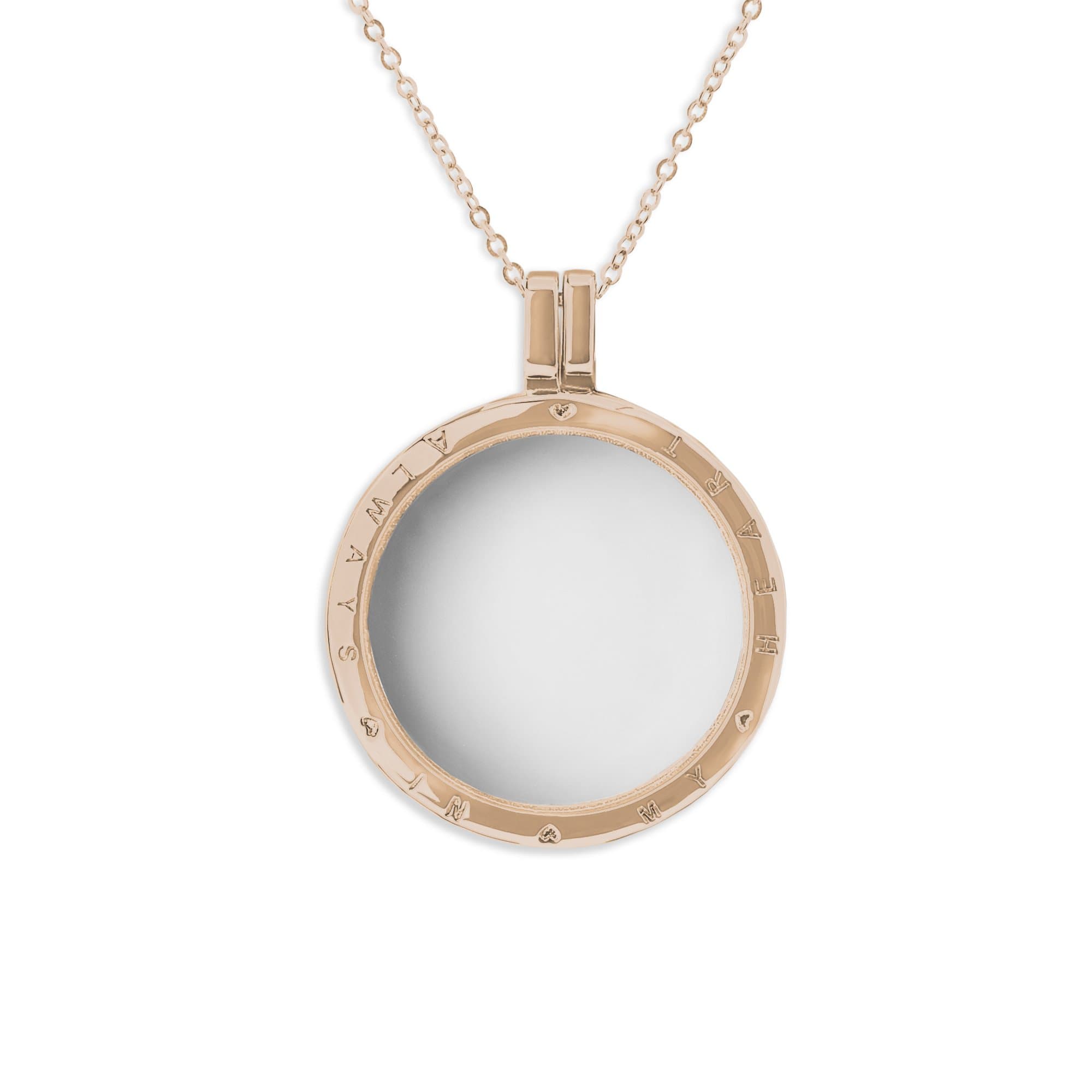 EverWith™ Large Round Glass Locket Sterling Silver Memorial Ashes Locket - EverWith Memorial Jewellery - Trade