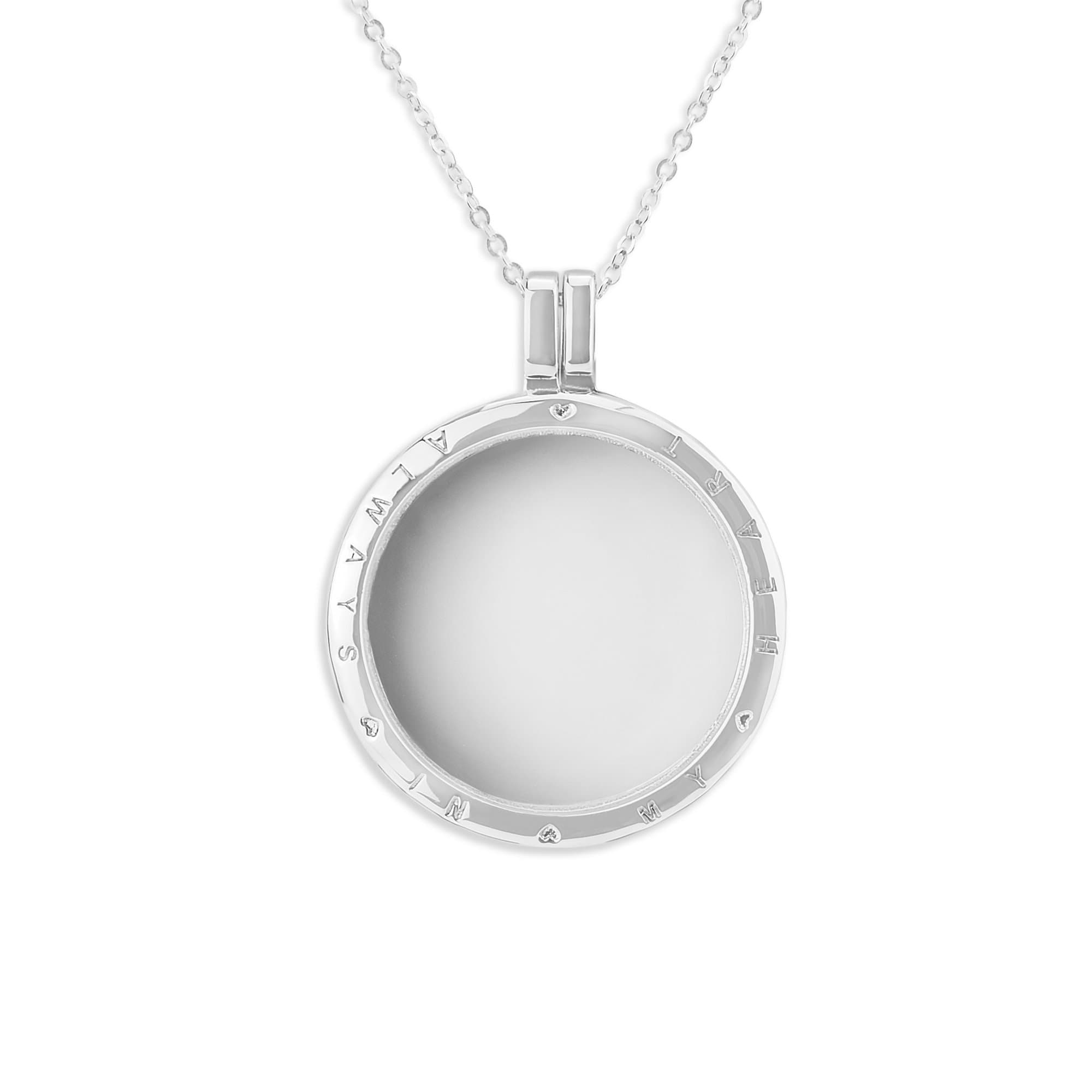 EverWith™ Large Round Glass Locket Sterling Silver Memorial Ashes Locket - EverWith Memorial Jewellery - Trade
