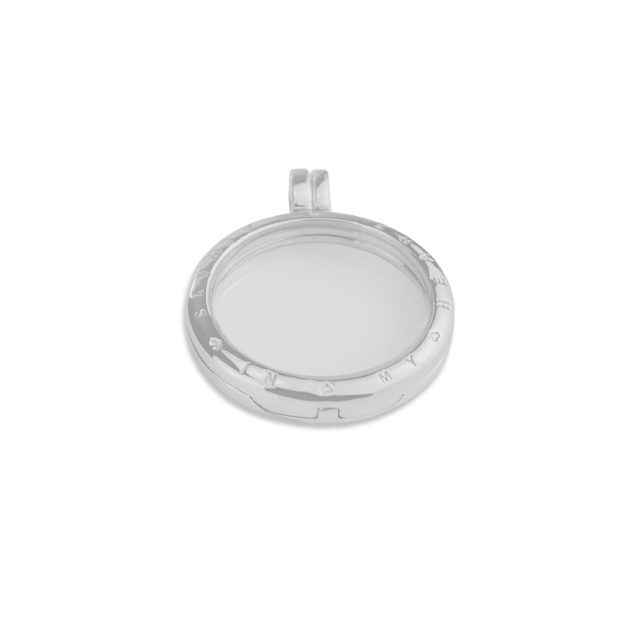 EverWith™ Large Round Glass Locket Sterling Silver Memorial Ashes Locket - EverWith Memorial Jewellery - Trade
