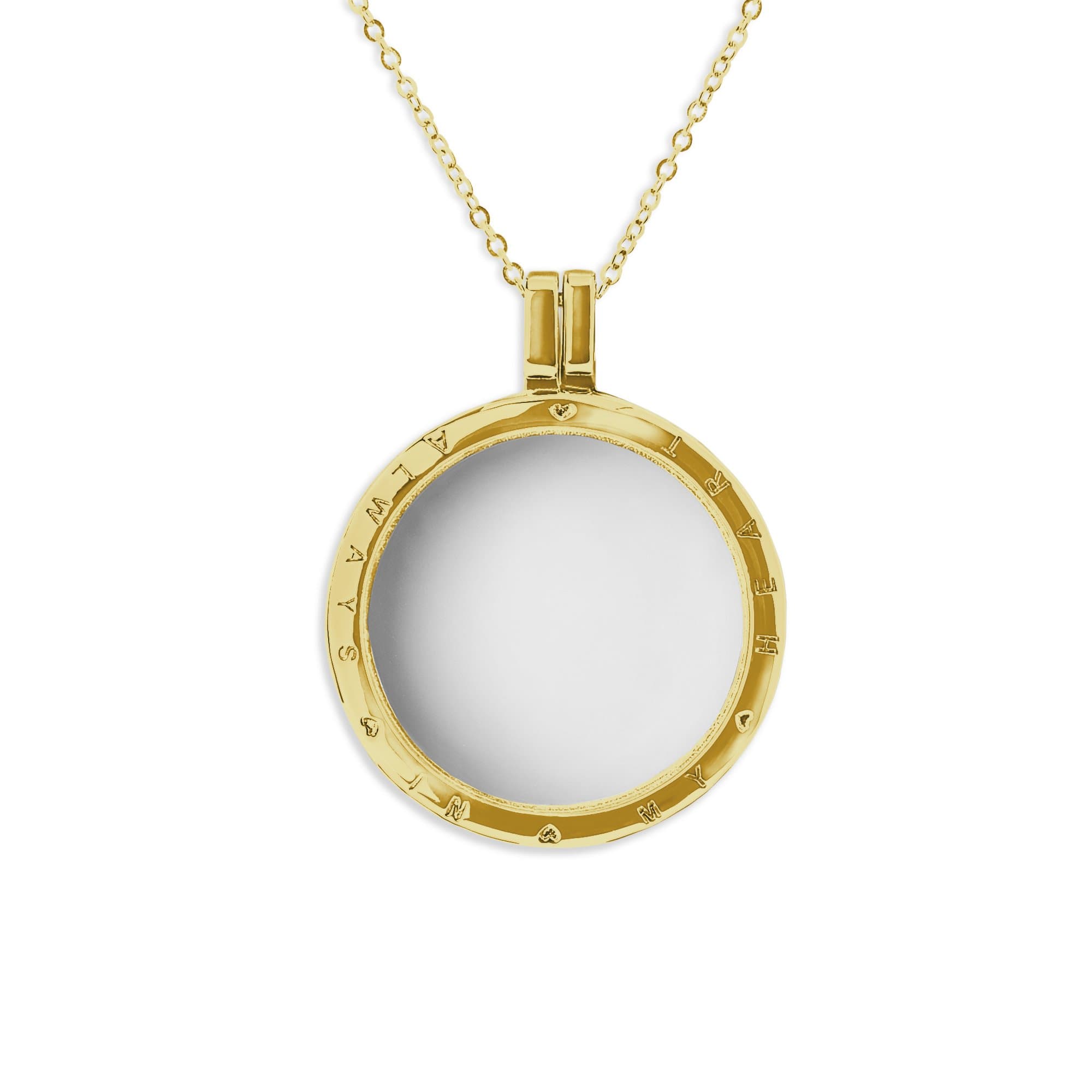 EverWith™ Large Round Glass Locket Sterling Silver Memorial Ashes Locket - EverWith Memorial Jewellery - Trade